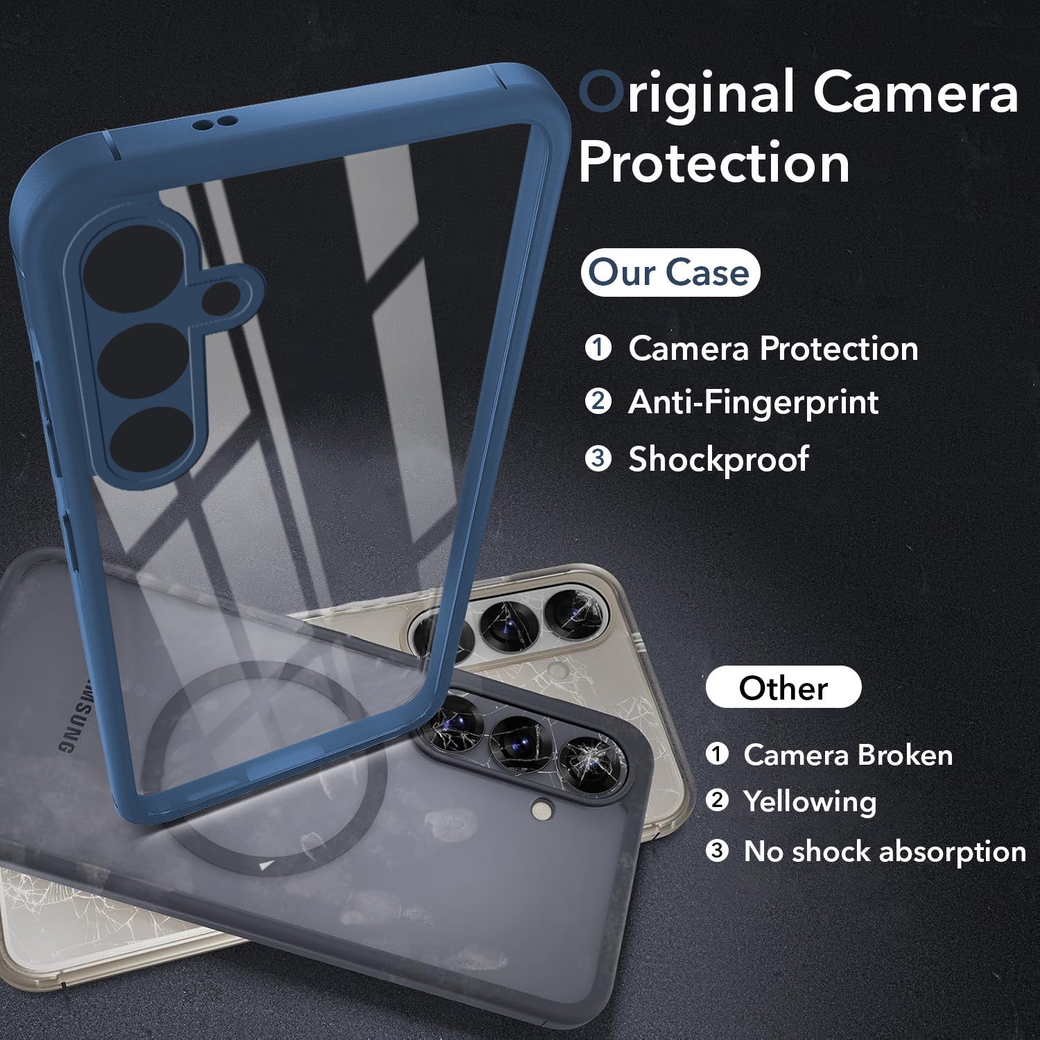 For Samsung Galaxy A34 5G Back Cover Case Ultra-Hybrid  (Lifetime Anti Yellow | Anti Scratch | Crystal Clear Shockproof)