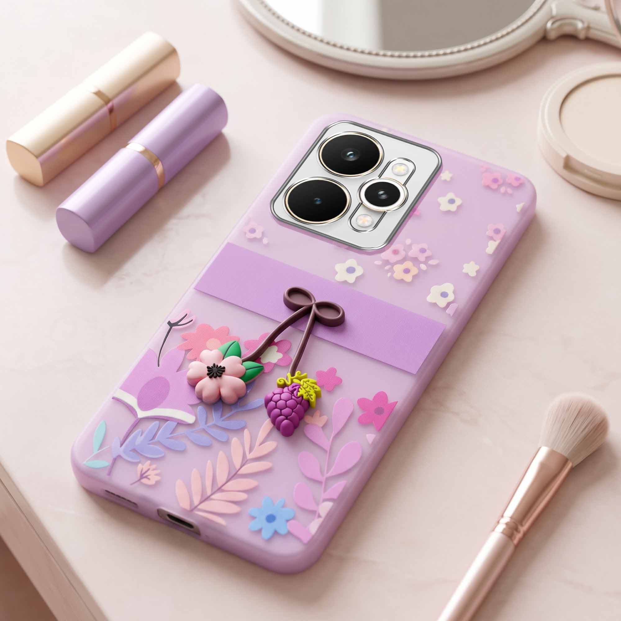For Realme 15 Back Cover Case (3D Cute Cartoons | Hard Back Side Soft | Matte Premium Finish | HD Printing)