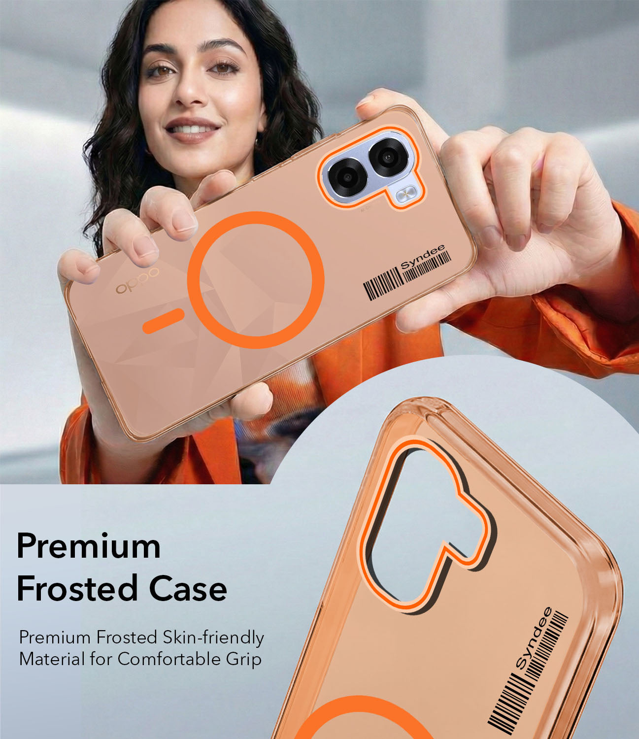 For Oppo K14x 5G Back Cover Case (Soft Touch | Camera Bump Protection | MagSafe Compatible | Matte Finish)