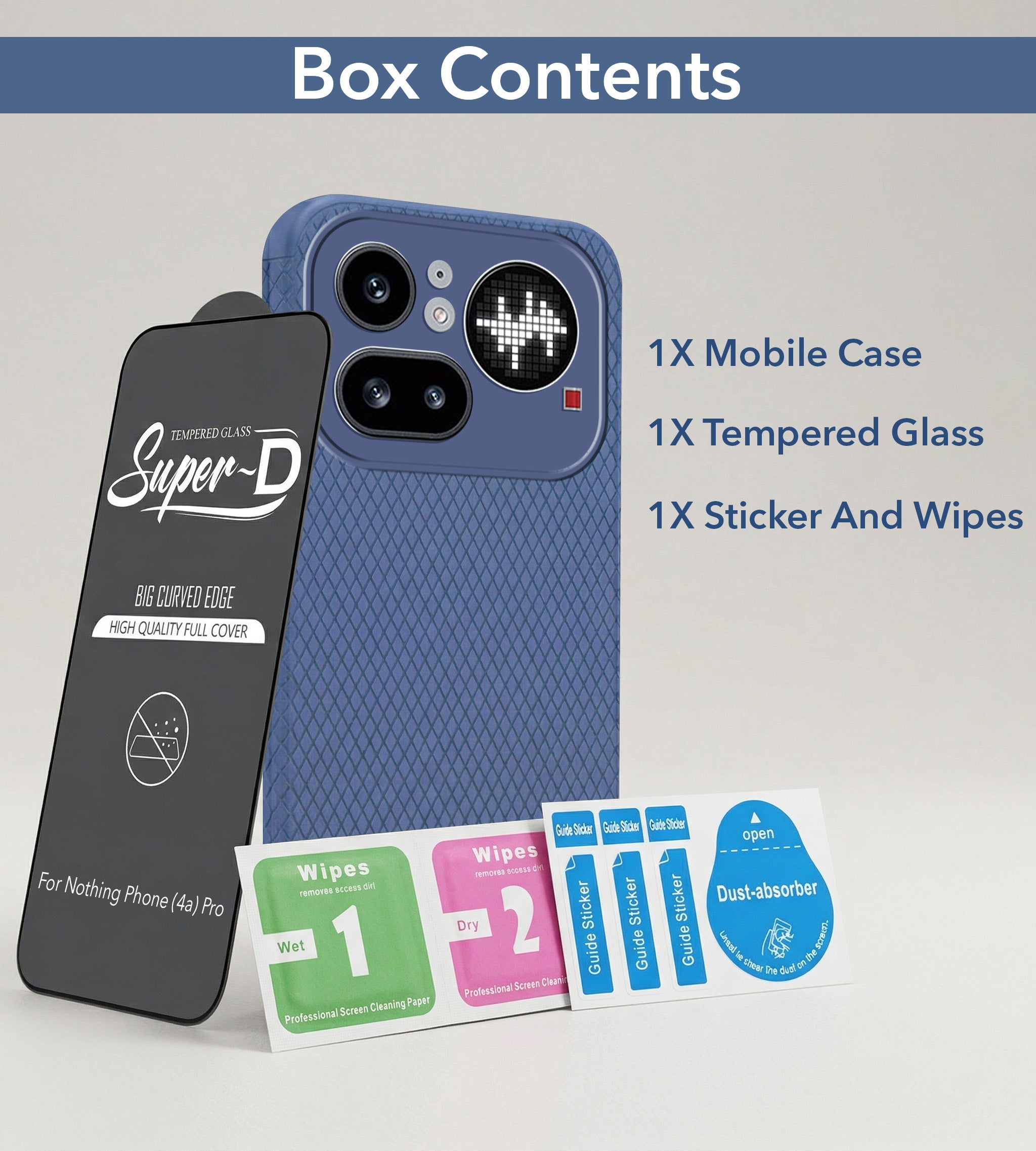For Nothing Phone 4A Pro 5G Combo with Back Cover and 9H Tempered Glass (Liquid Silicone | Camera Protection | Oleophobic Coating Screen Glass)