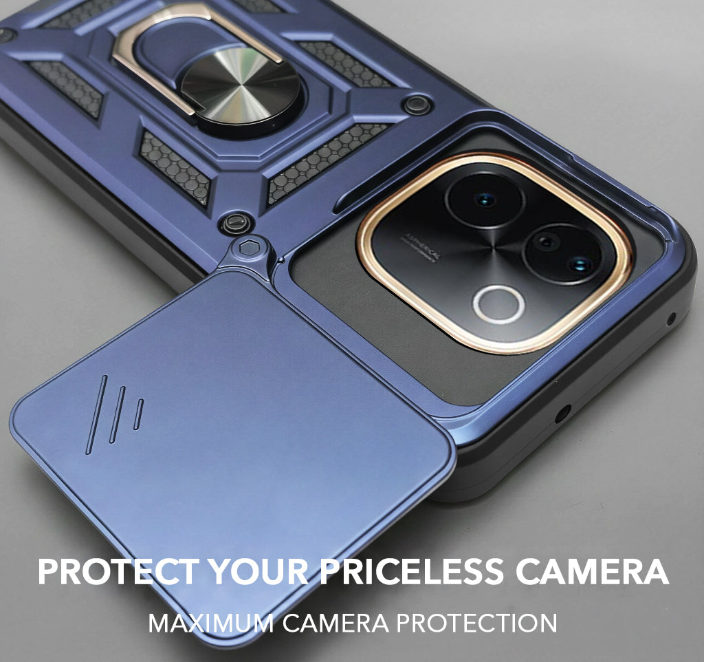 For vivo iQOO Z9s Pro Back Cover Case (Hybrid Dual Armor Polycarbonate)