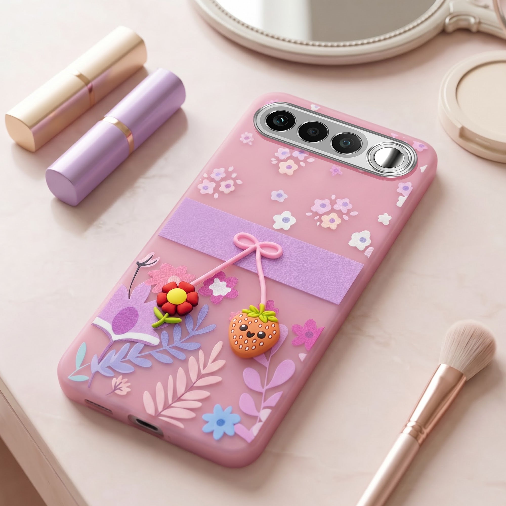 For Realme 16 Back Cover Case (3D Cute Cartoons | Hard Back Side Soft | Matte Premium Finish | HD Printing)