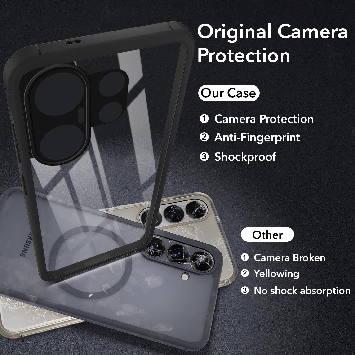 For Vivo X200 FE Back Cover Case Ultra-Hybrid (Lifetime Anti Yellow | Anti Scratch | Crystal Clear Shockproof)