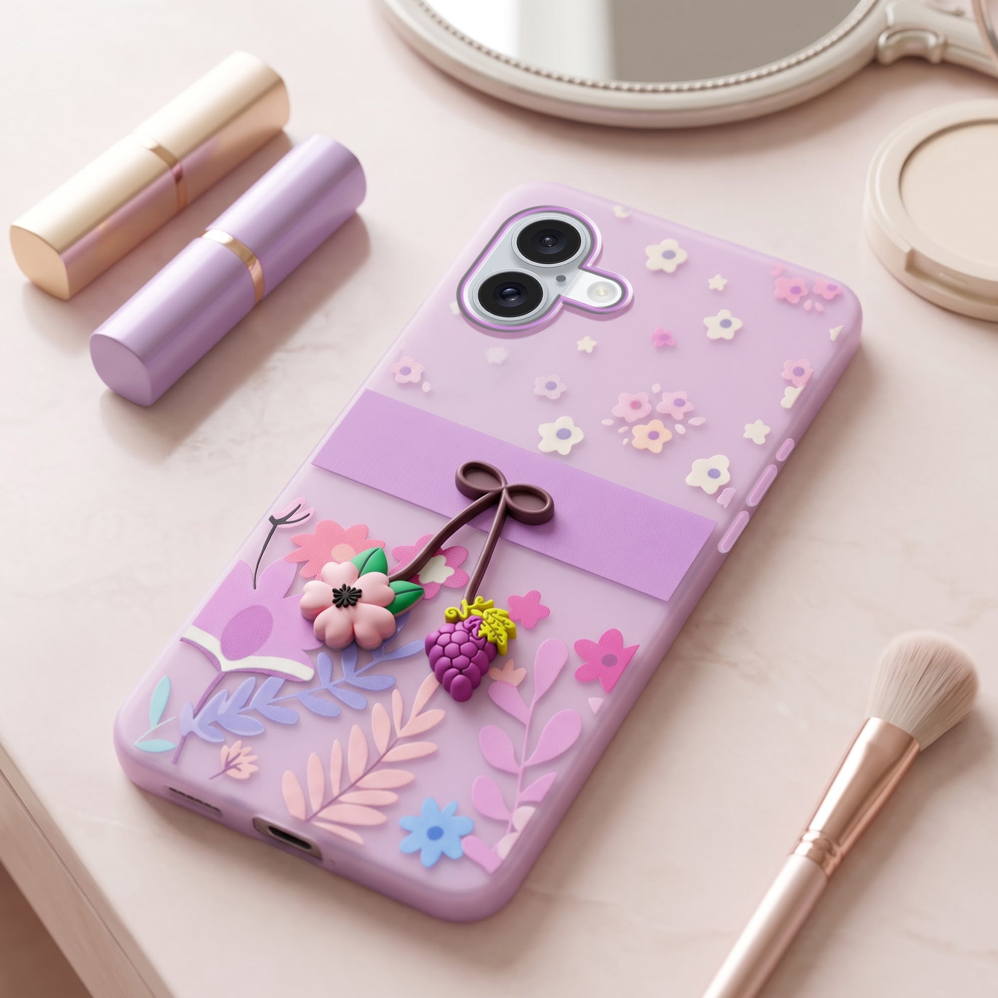 For Apple iPhone 16 Plus Back Cover Case (3D Cute Cartoons | Hard Back Side Soft | Matte Premium Finish | HD Printing)