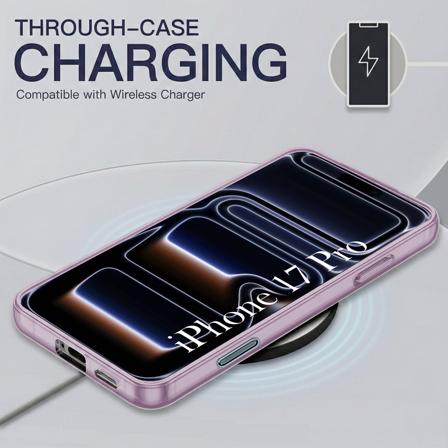For Apple iPhone 17 Pro Back Cover Case Silicone (Slim Paper Thin | Camera Protection Bump | Minimalist Professional | Soft Flexible)