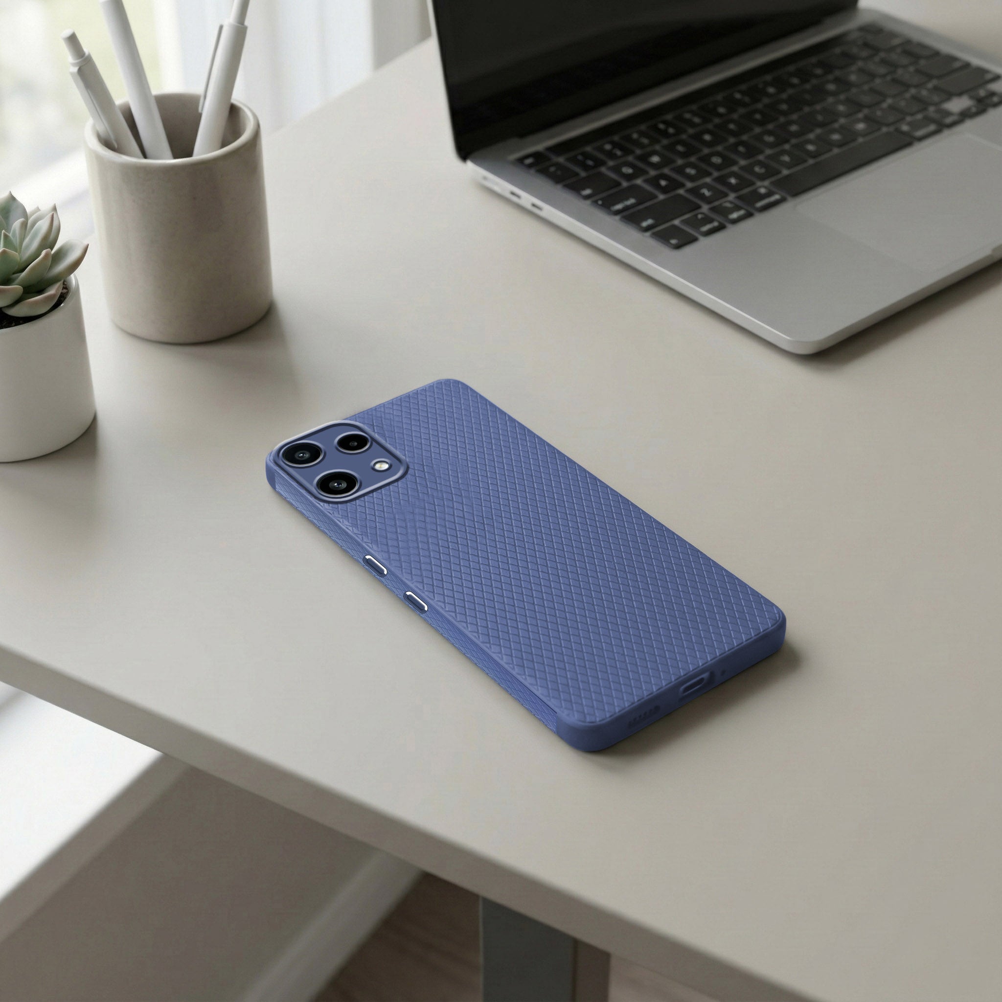 For Nothing Phone 3A Lite Back Cover Case Liquid Silicone (Camera Protection | Side Grip Texture | Soft and Flexible)