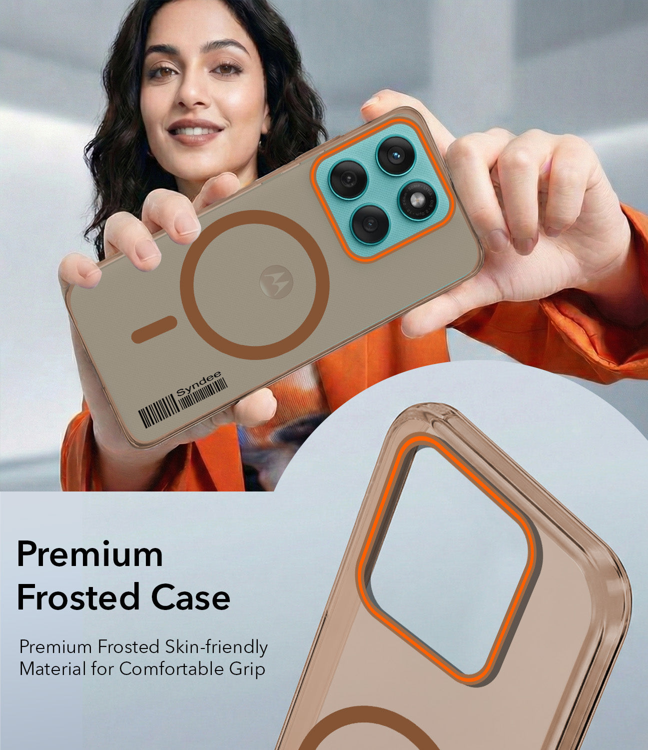 For Motorola Moto Edge 60 Fusion Back Cover Case (Soft Touch | Camera Bump Protection | MagSafe Compatible | Matte Finish)