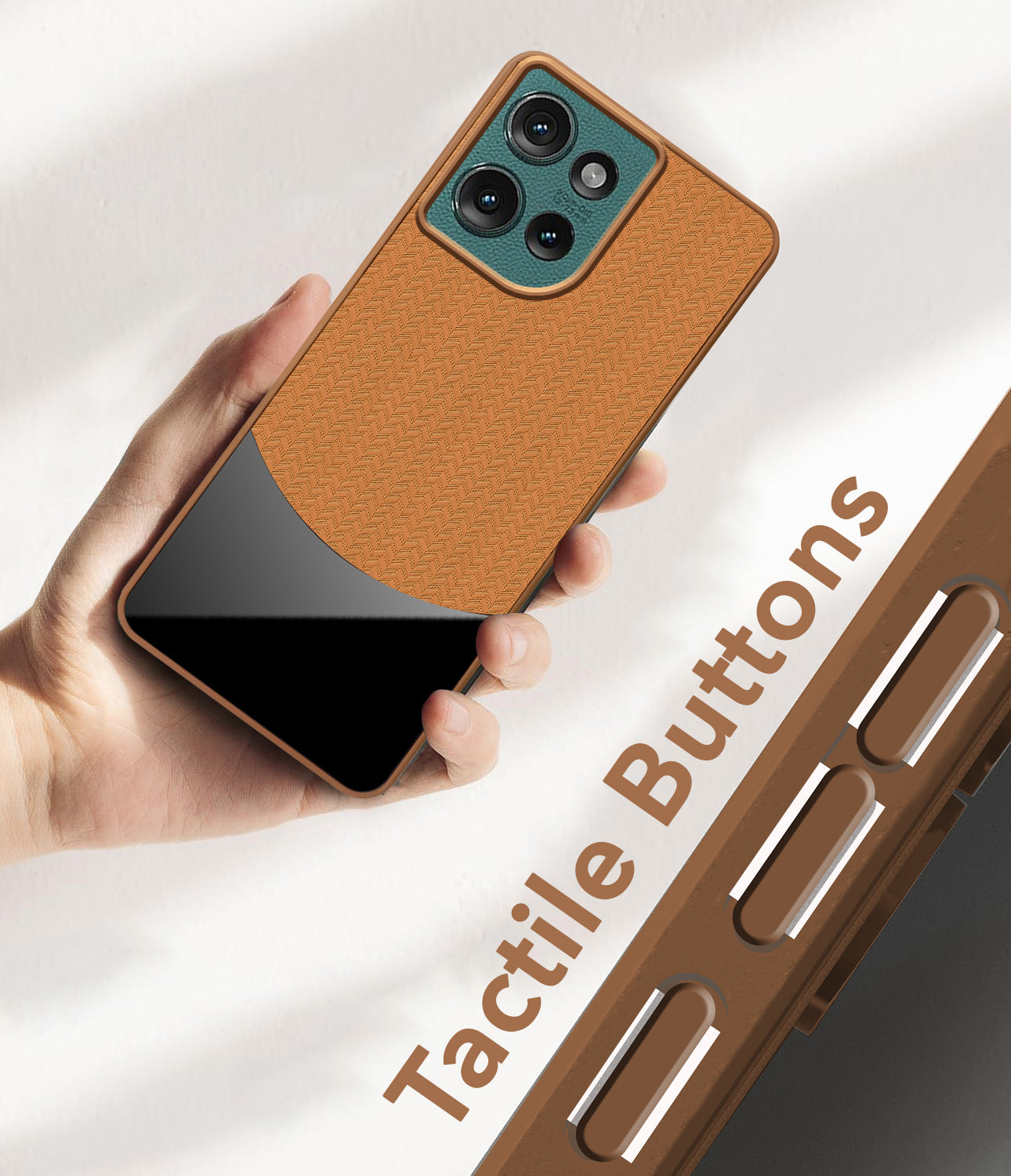 For Motorola Moto Edge 50 5G Silicone Finish Back Cover Case  (Premium Minimalist Professional Feel | Camera Protection Bump)