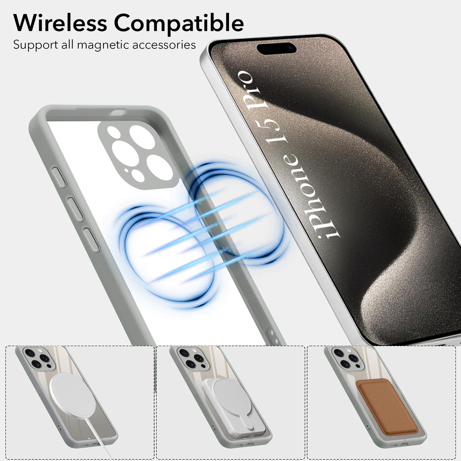 For Apple iPhone 15 Pro Back Cover Case Ultra-Hybrid (Lifetime Anti Yellow | Anti Scratch | Crystal Clear Shockproof)
