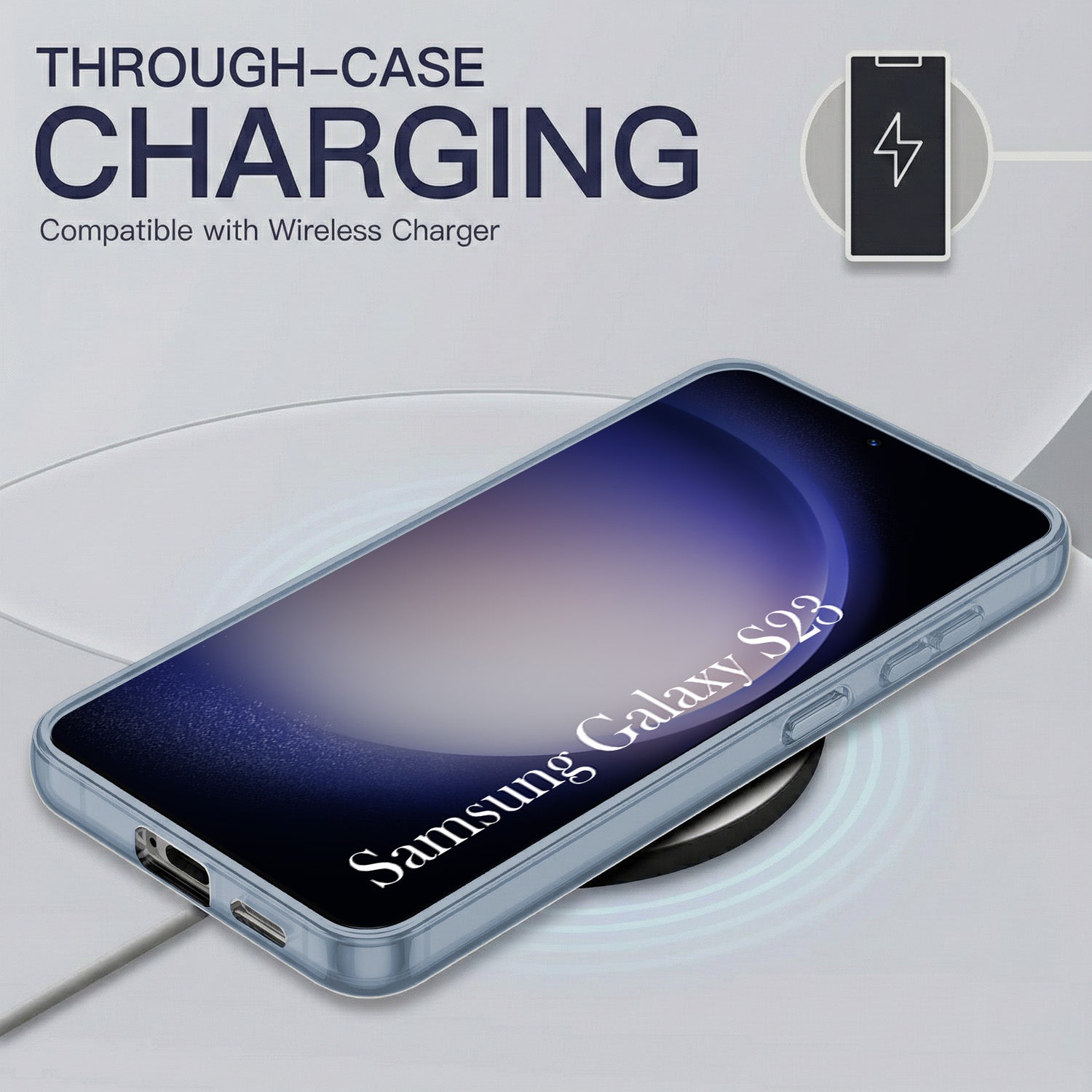 For Samsung Galaxy S23 5G Back Cover Case Silicone (Slim Paper Thin | Camera Protection Bump | Minimalist Professional | Soft Flexible)