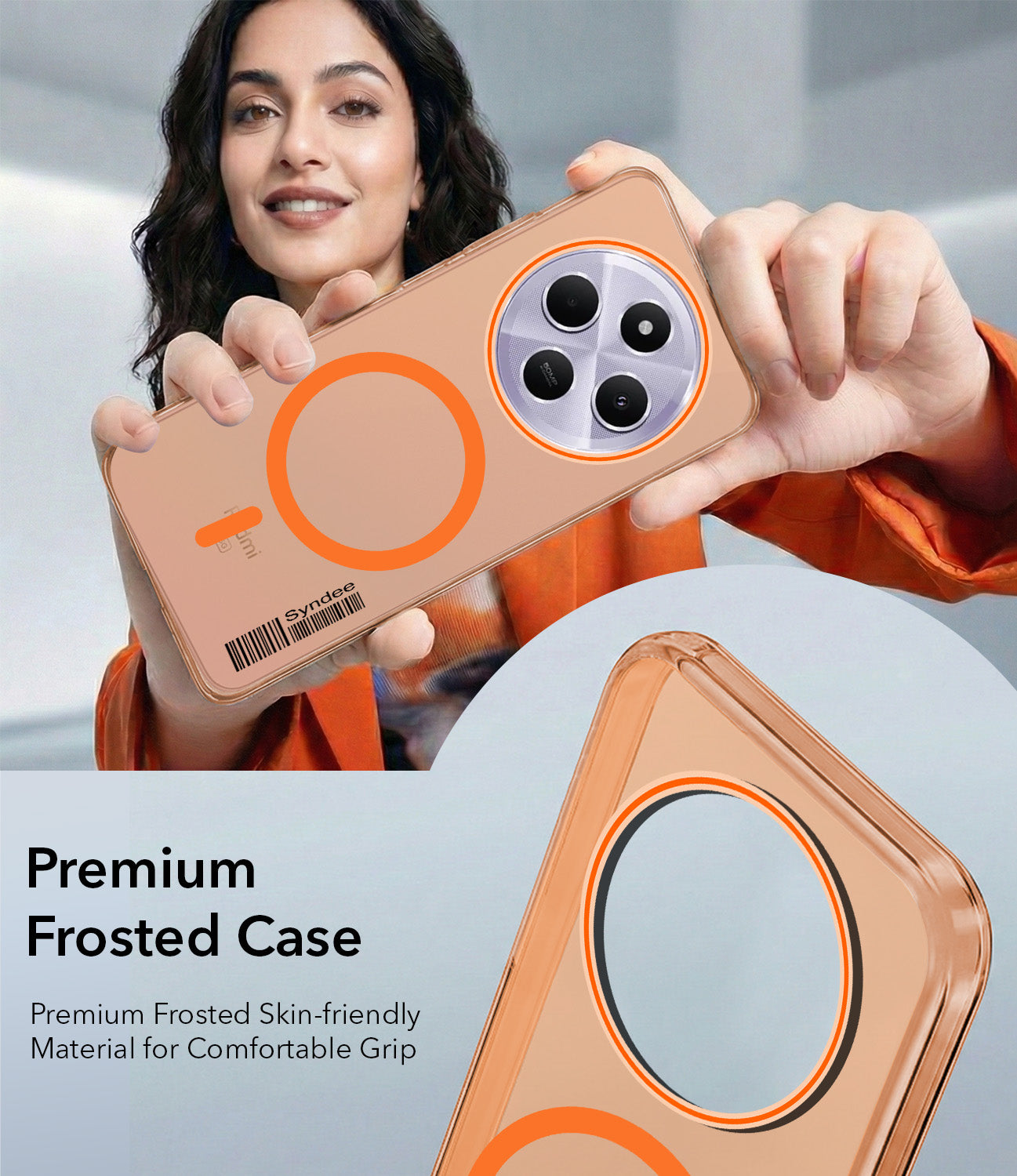 For Redmi A4 5G | Xiaomi Redmi 14C Back Cover Case (Soft Touch | Camera Bump Protection | MagSafe Compatible | Matte Finish)