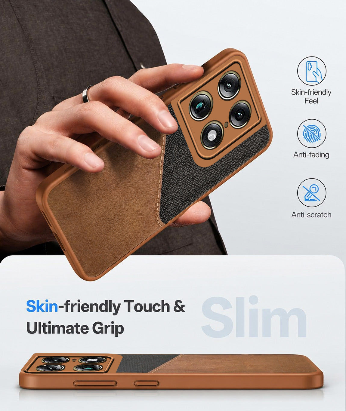 For Motorola Moto Signature 5G Back Cover Case (Dual PU Leather Stitch | Professional Minimalist | Soft and Flexible)