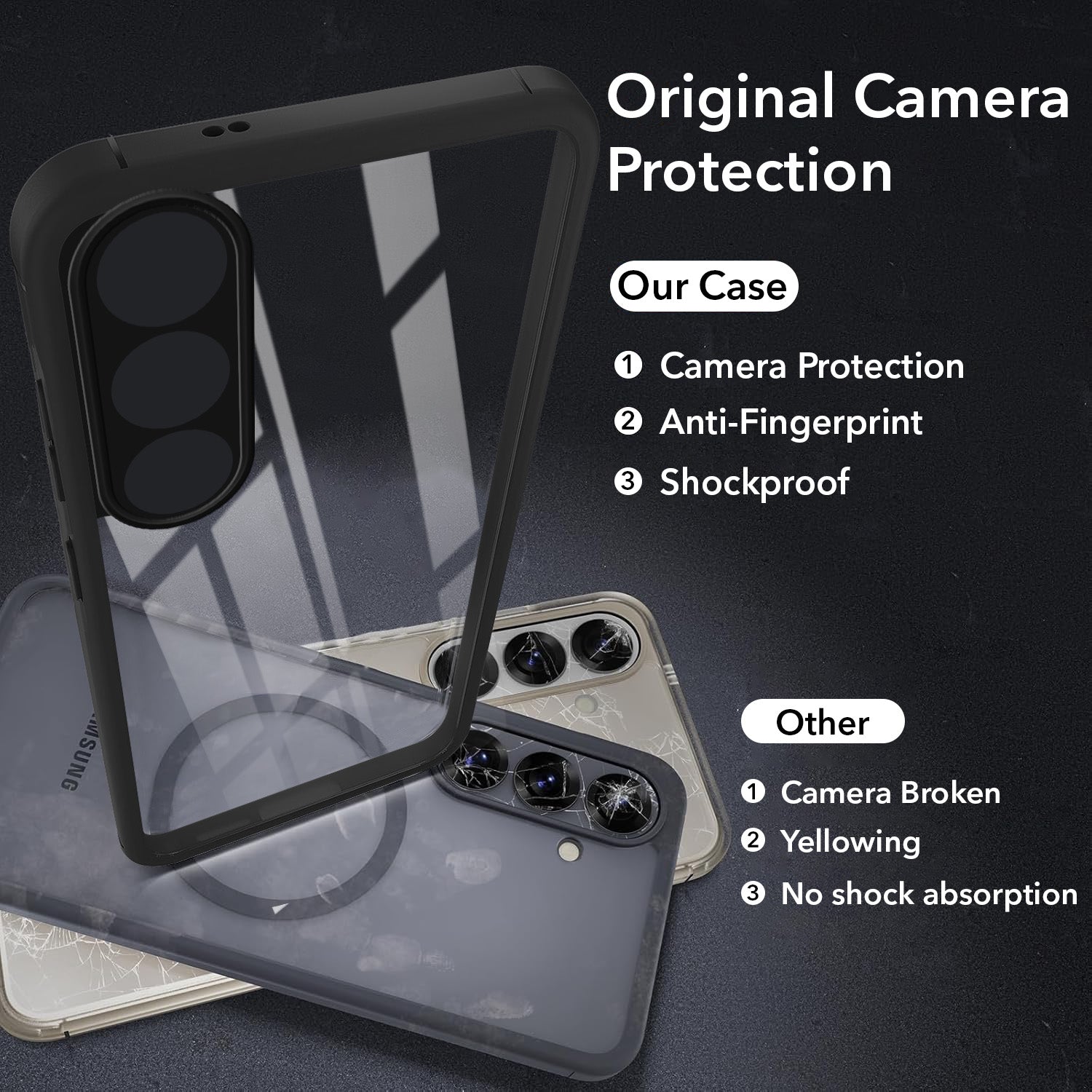 For Vivo V70 FE 5G Back Cover Case Ultra-Hybrid (Lifetime Anti Yellow | Anti Scratch | Crystal Clear Shockproof)