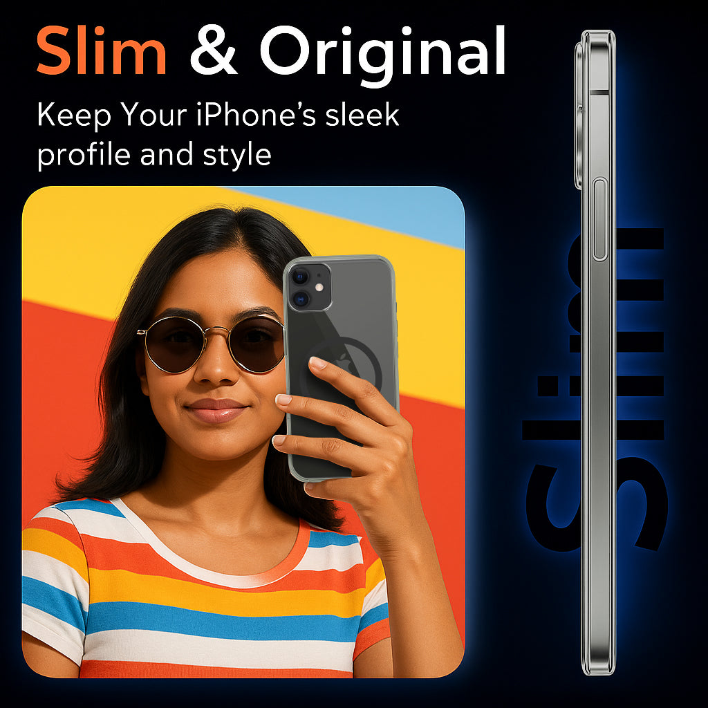 For Apple iPhone 11 Back Case Cover Lifetime Anti-Yellow MagSafe Compatible Clear (Sleek Hard Crystal | Camera Protection and Shockproof)