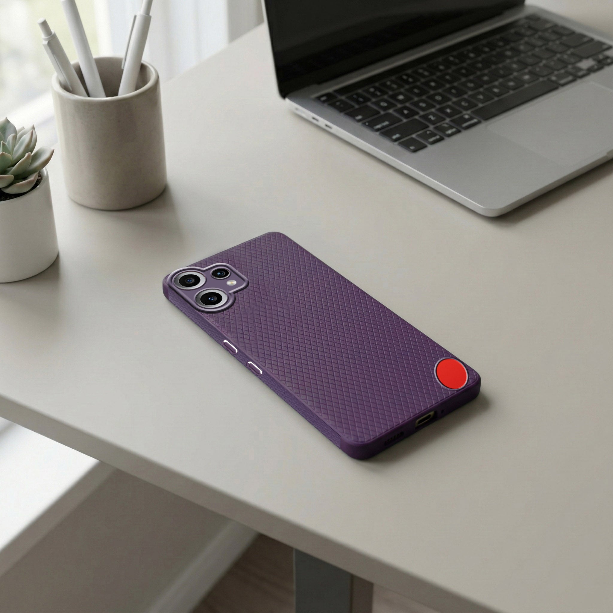 For Nothing CMF Phone 2 Pro Back Cover Case (Liquid Silicone | Side Grip | Camera Protection)