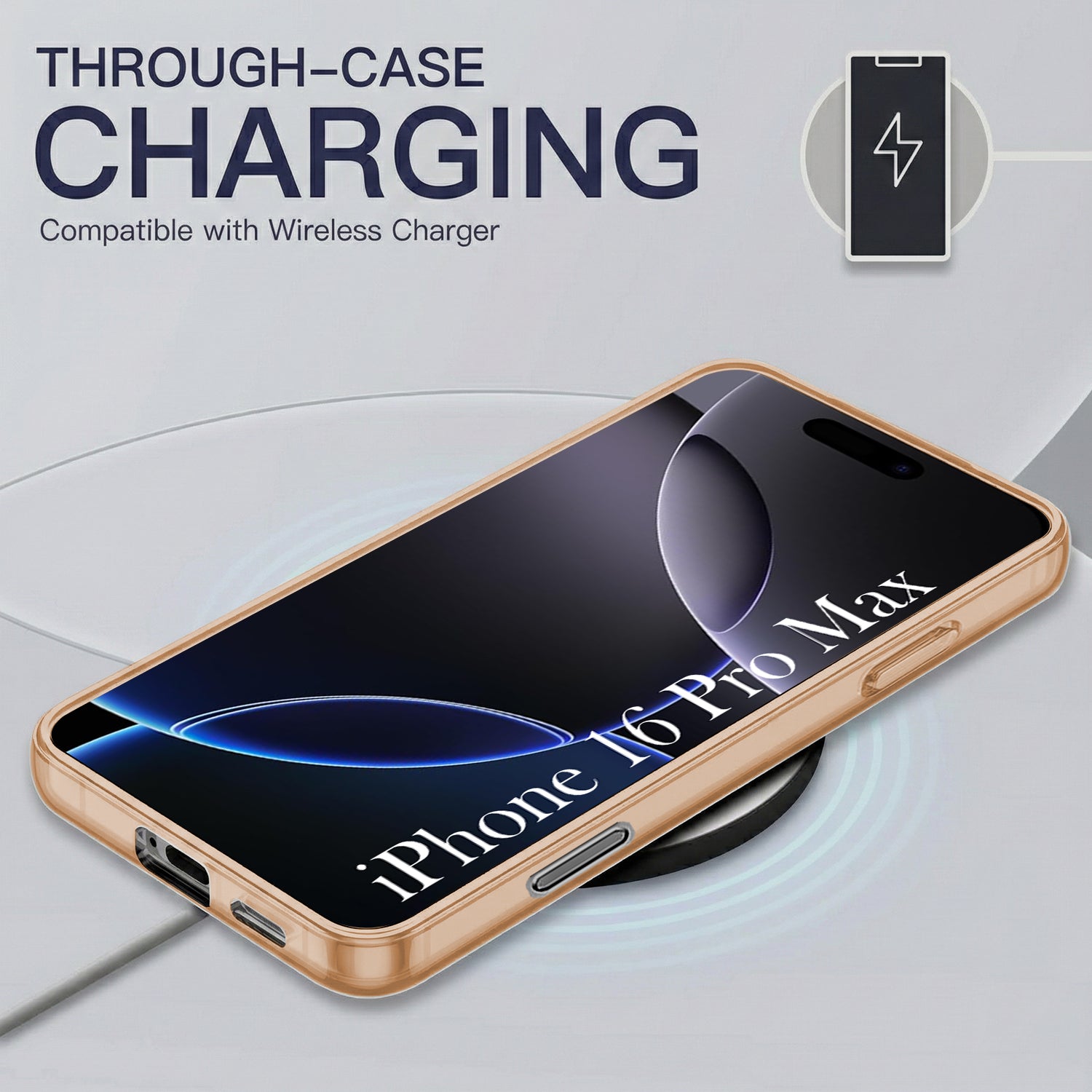 For Apple iPhone 16 Pro Max Back Cover Case Silicone (Slim Paper Thin | Camera Protection Bump | Minimalist Professional | Soft Flexible)