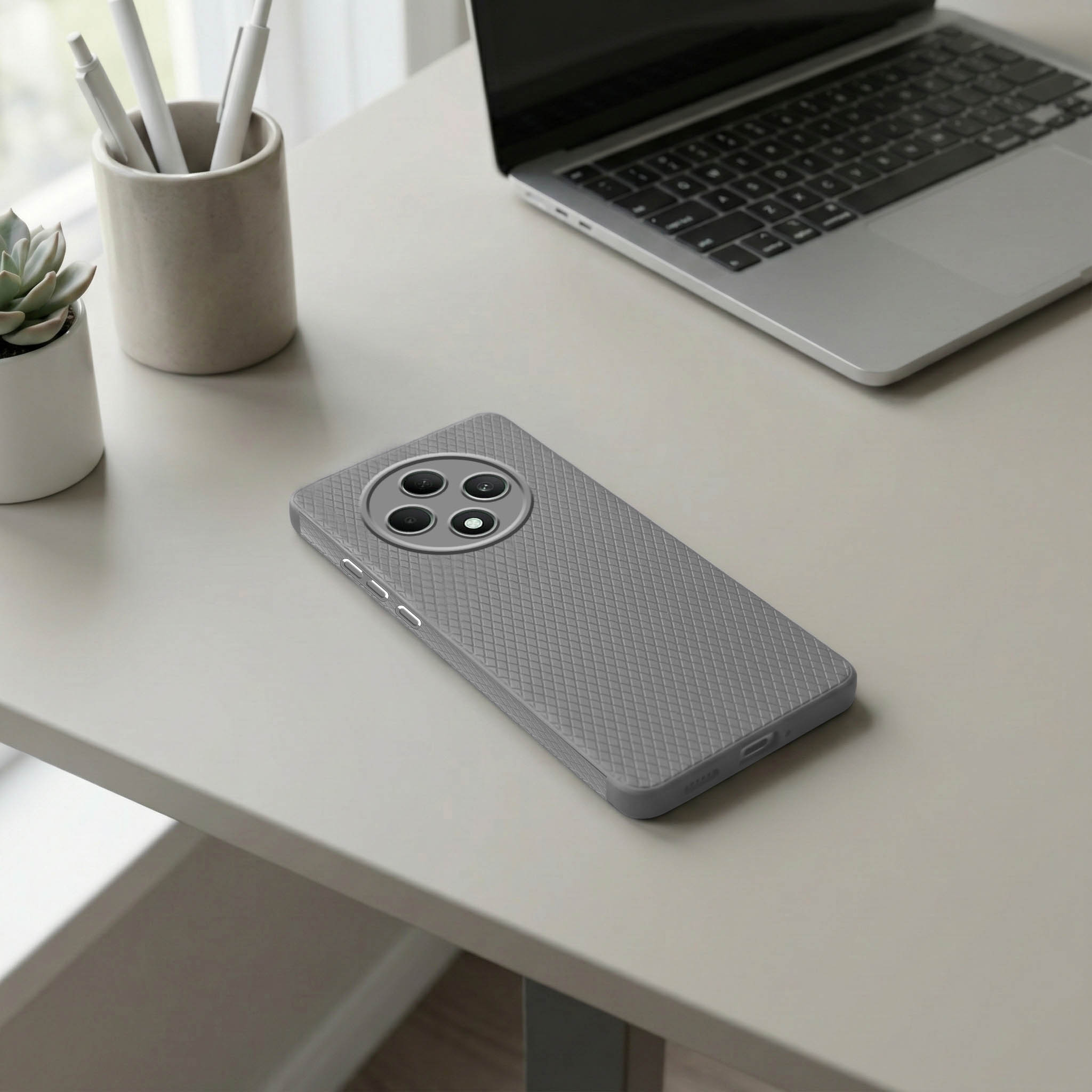 For Oppo F27 5G Back Cover Case (Liquid Silicone | Side Grip | Camera Protection)