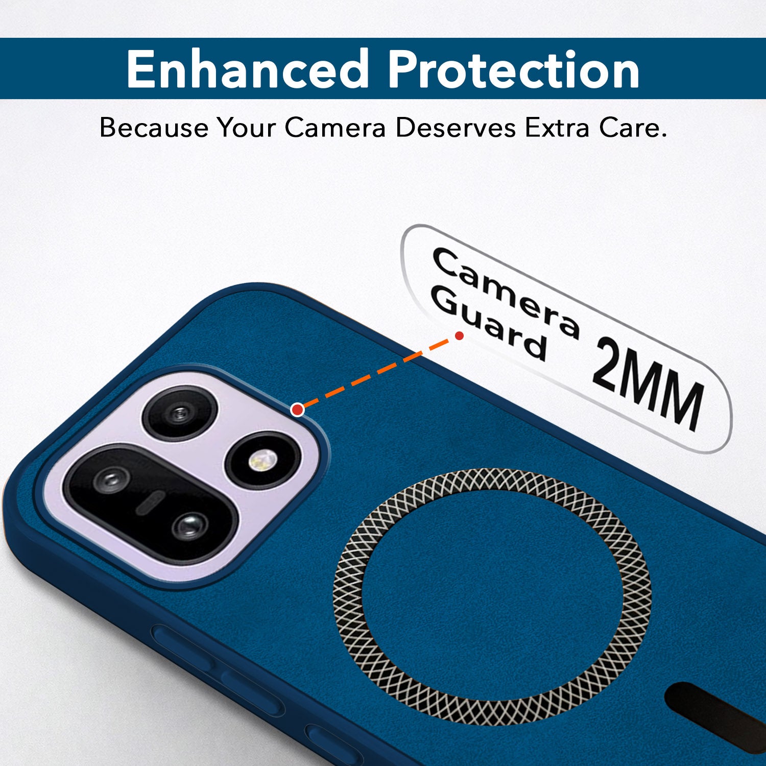 For OnePlus 15 5G Back Cover Case Leather Finish (MagSafe Compatible Wireless Charging | Soft Touch | Camera Bump Protection)