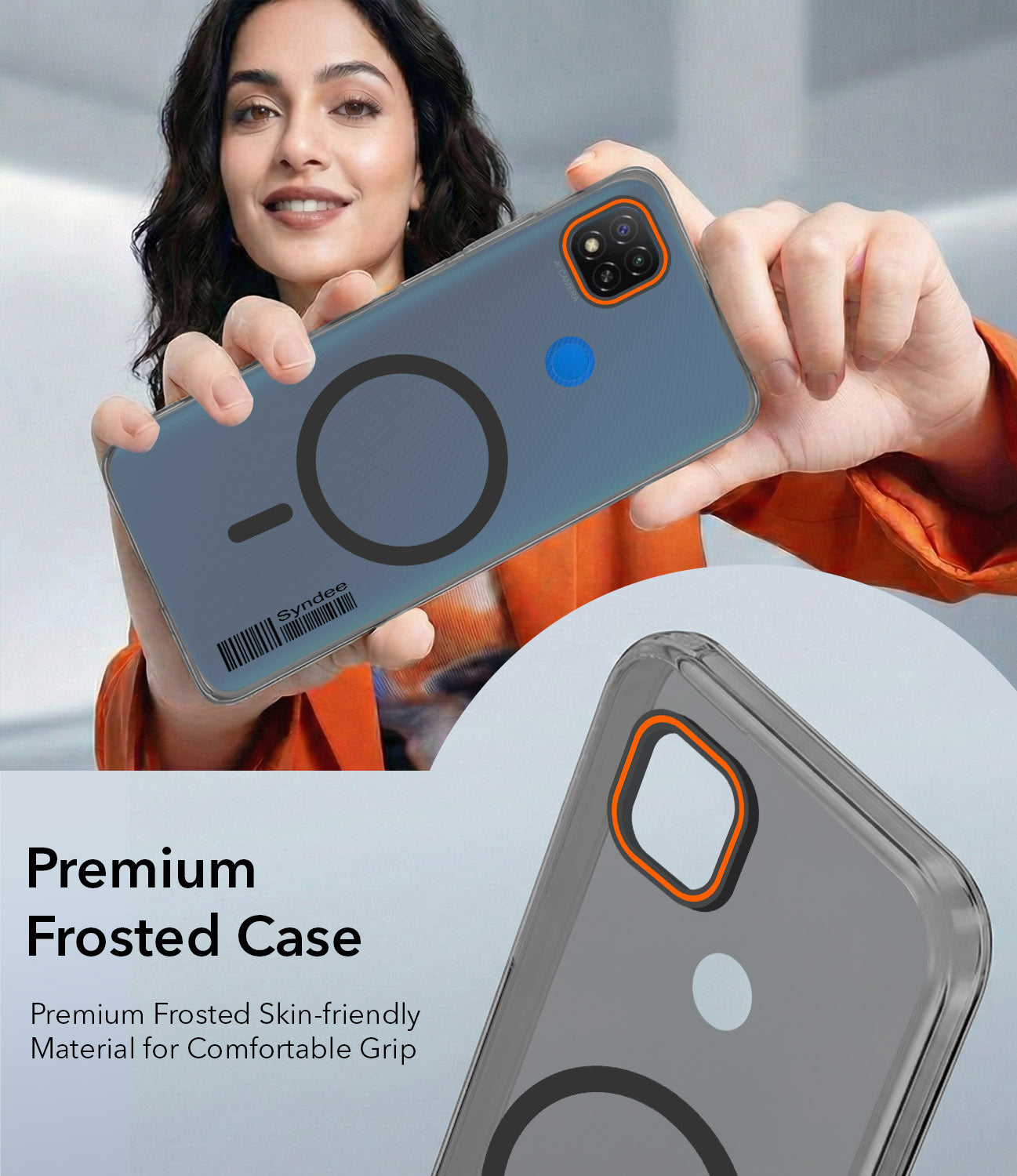For Redmi 9C Back Cover Case (Soft Touch | Camera Bump Protection | MagSafe Compatible | Matte Finish)
