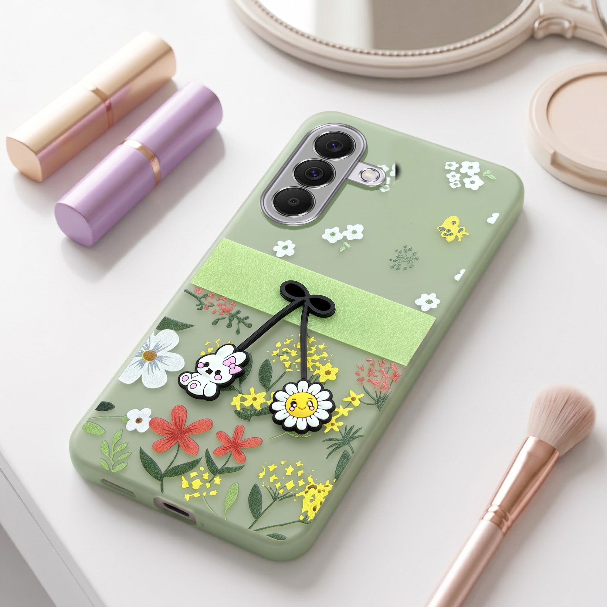 For Samsung Galaxy A37 5G Back Cover Case (3D Cute Cartoons | Hard Back Side Soft | Matte Premium Finish | HD Printing)