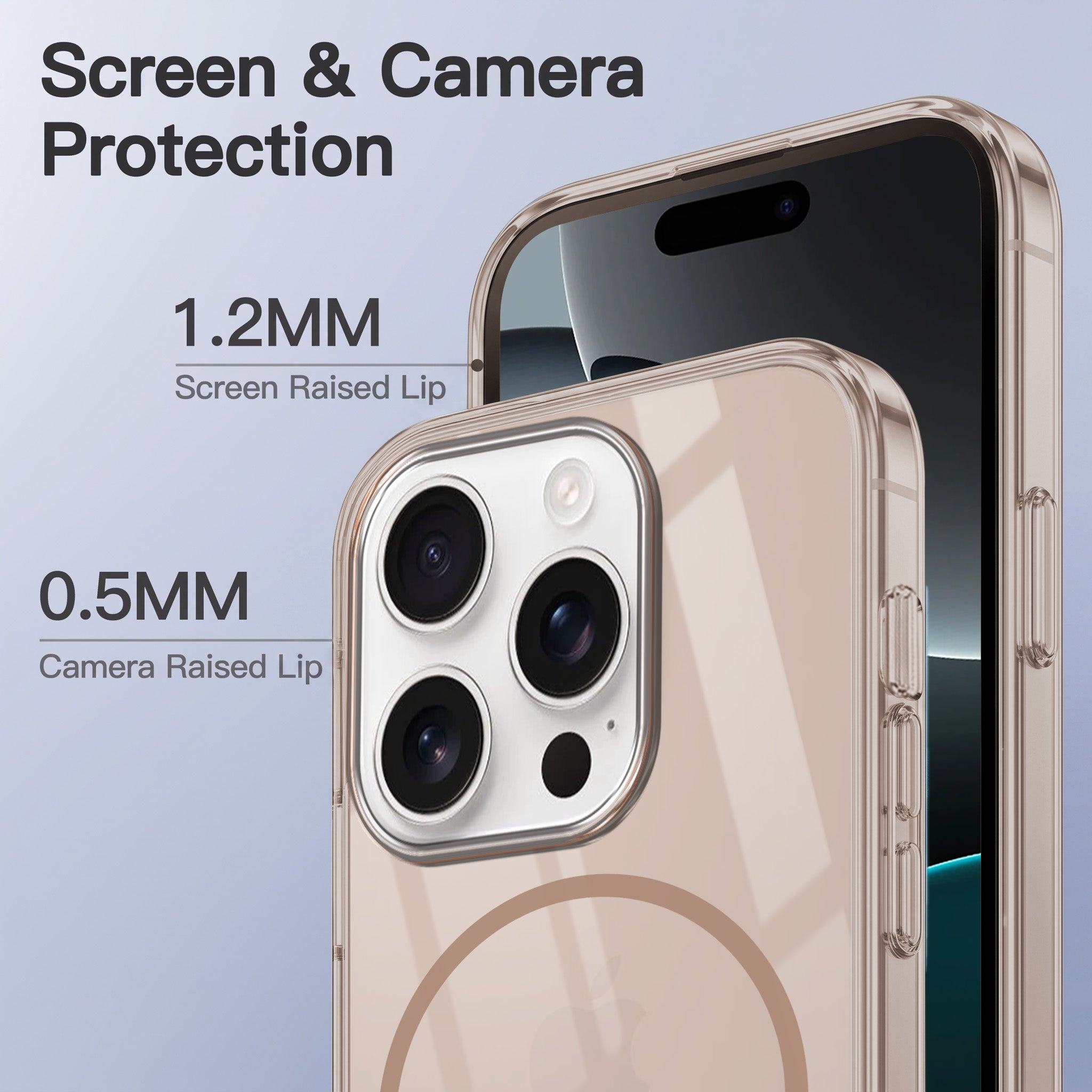 For Apple iPhone 16 Pro Back Case Cover Crystal Anti Yellow (Unbreakable PC | MagSafe Wireless Charging Support |Camera Protection Bump)