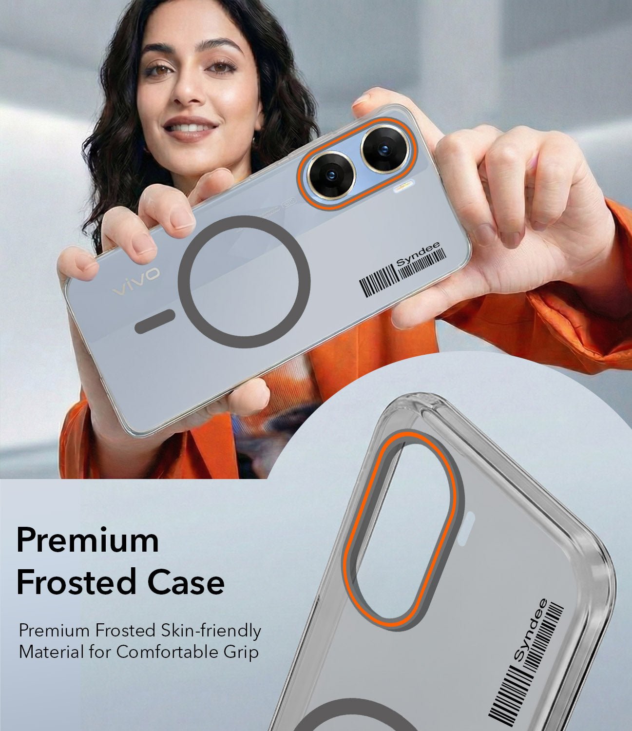 For Vivo V29e 5G Back Cover Case (Soft Touch | Camera Bump Protection | MagSafe Compatible | Matte Finish)