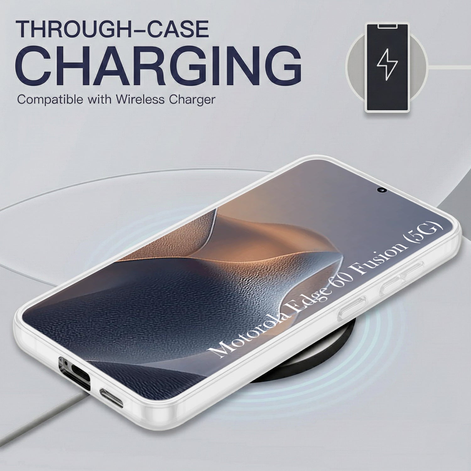 For Motorola Moto Edge 60 Fusion Back Cover Case Silicone (Slim Paper Thin | Camera Protection Bump | Minimalist Professional | Soft Flexible)