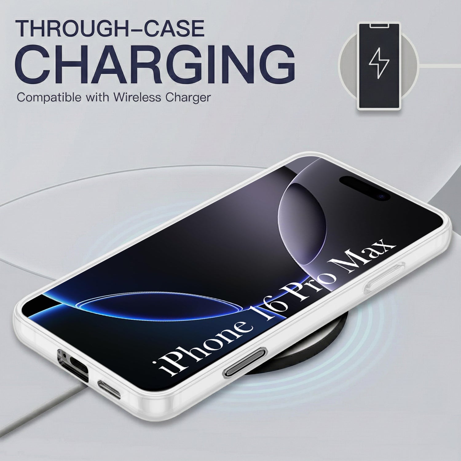 For Apple iPhone 16 Pro Max Back Cover Case Silicone (Slim Paper Thin | Camera Protection Bump | Minimalist Professional | Soft Flexible)