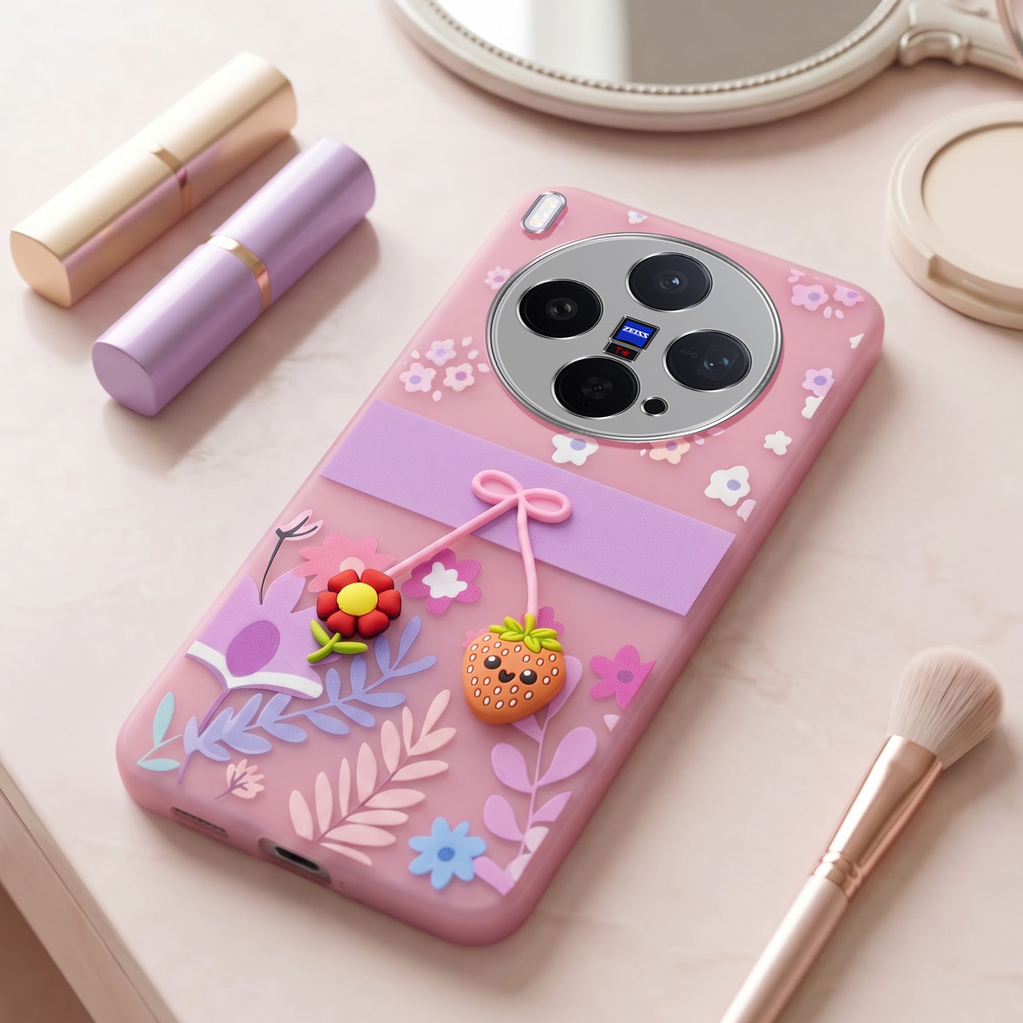 For Vivo X300 5G Back Cover Case (3D Cute Cartoons | Hard Back Side Soft | Matte Premium Finish | HD Printing)
