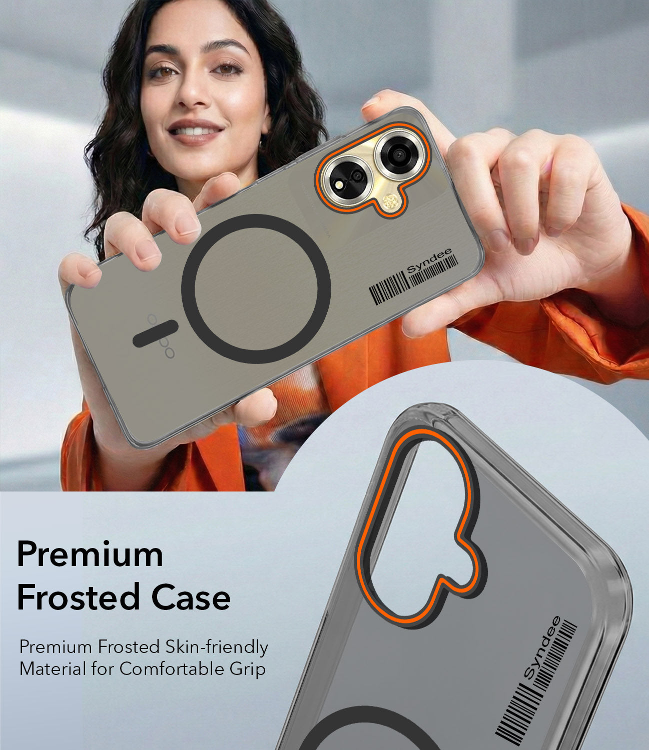 For Oppo A59 5G Back Cover Case (Soft Touch | Camera Bump Protection | MagSafe Compatible | Matte Finish)