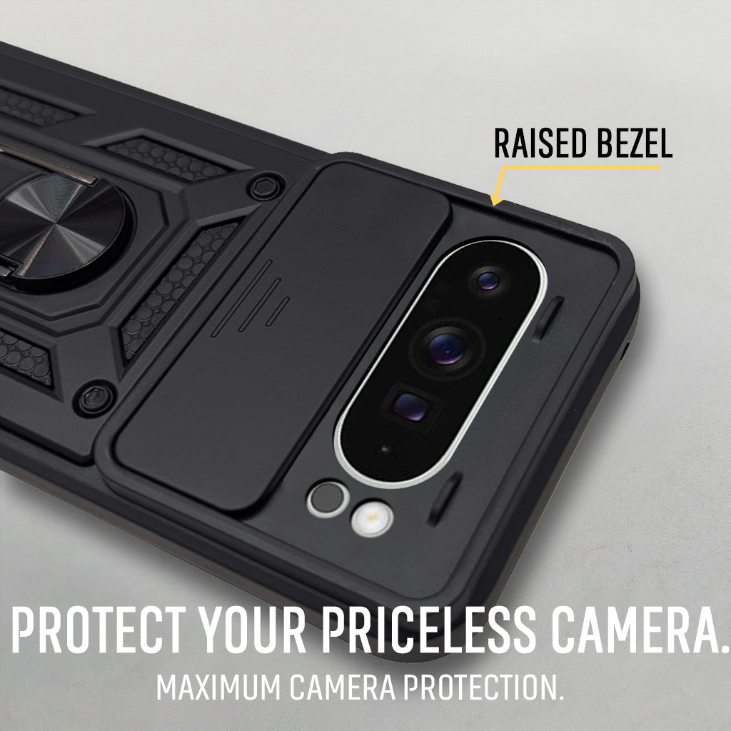 For Google Pixel 9 Pro XL Back Cover Case (Hybrid Dual Armor Polycarbonate)