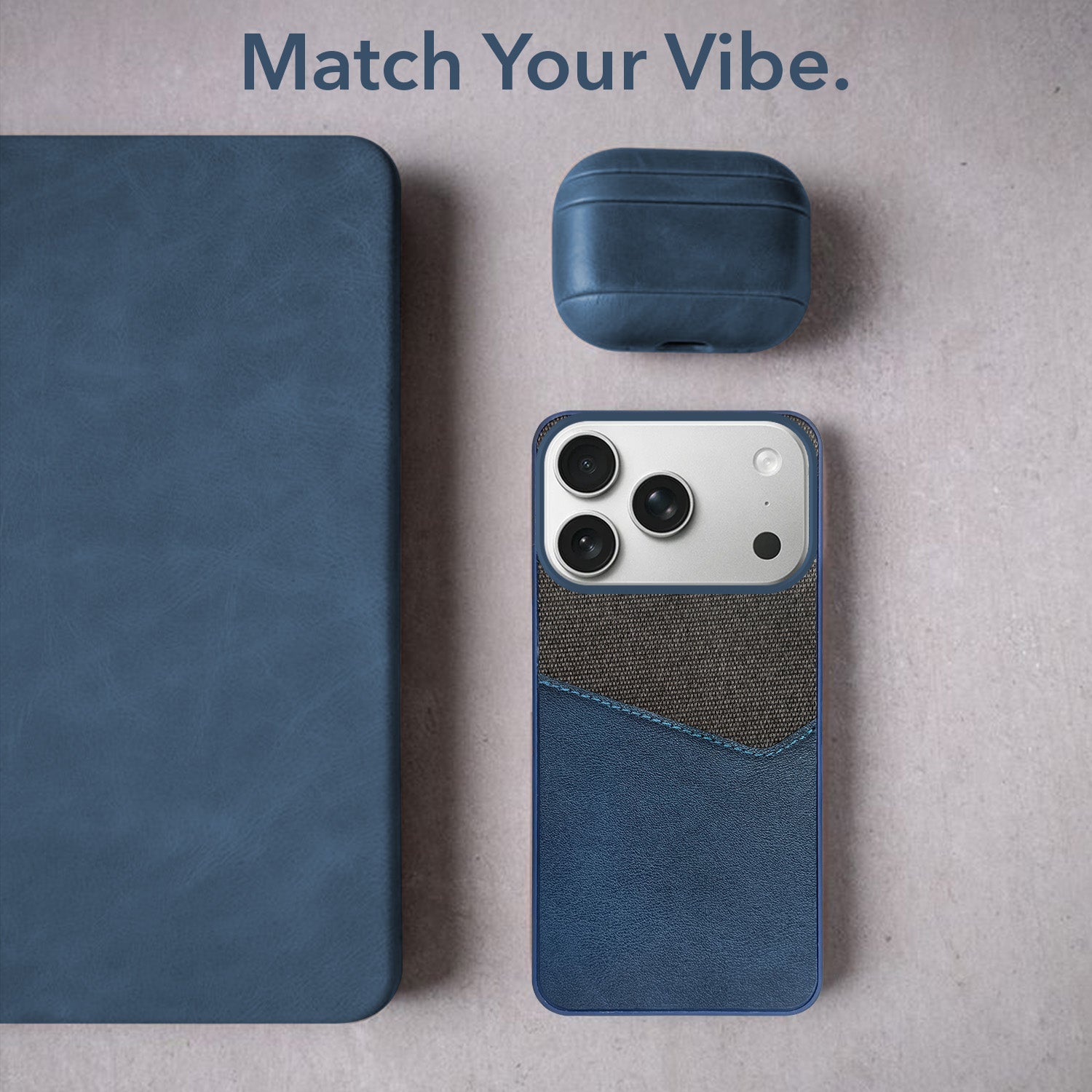 For Apple iPhone 17 Pro Back Cover Case (Dual PU Leather Stitch | Professional Minimalist | Soft and Flexible)