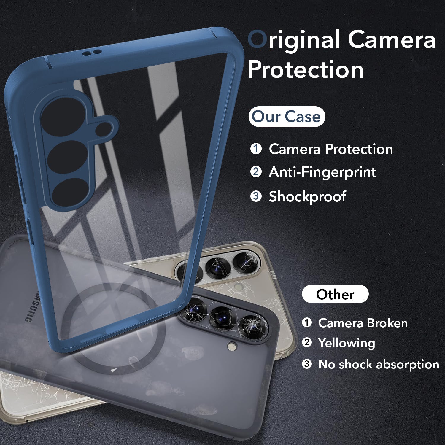 For Samsung Galaxy A54 5G Back Cover Case Ultra-Hybrid (Lifetime Anti Yellow | Anti Scratch | Crystal Clear Shockproof)