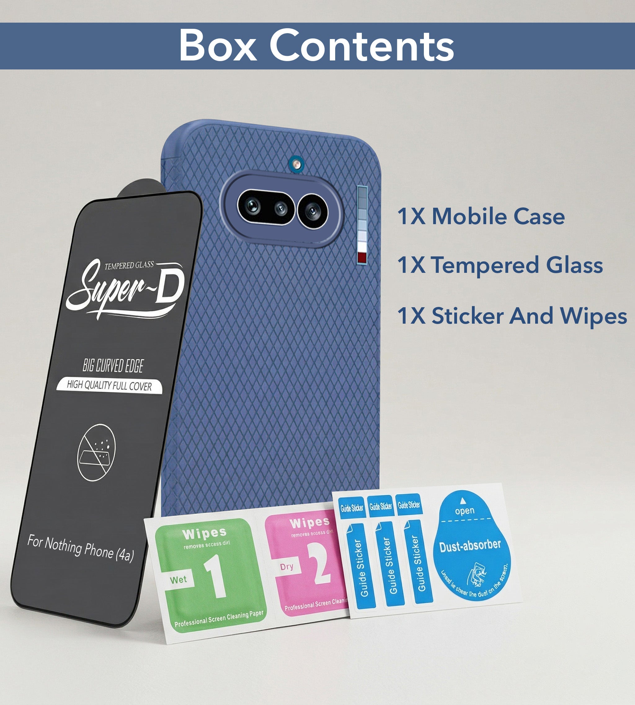 For Nothing Phone 4A 5G Combo with Back Cover and 9H Tempered Glass (Liquid Silicone | Camera Protection | Oleophobic Coating Screen Glass)