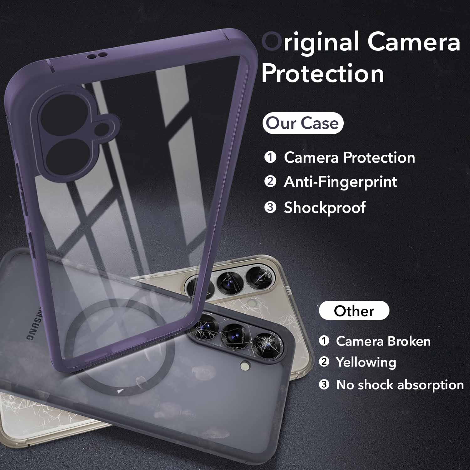 For Samsung Galaxy A04 | A04E Back Cover Case Ultra-Hybrid (Lifetime Anti Yellow | Anti Scratch | Crystal Clear Shockproof)