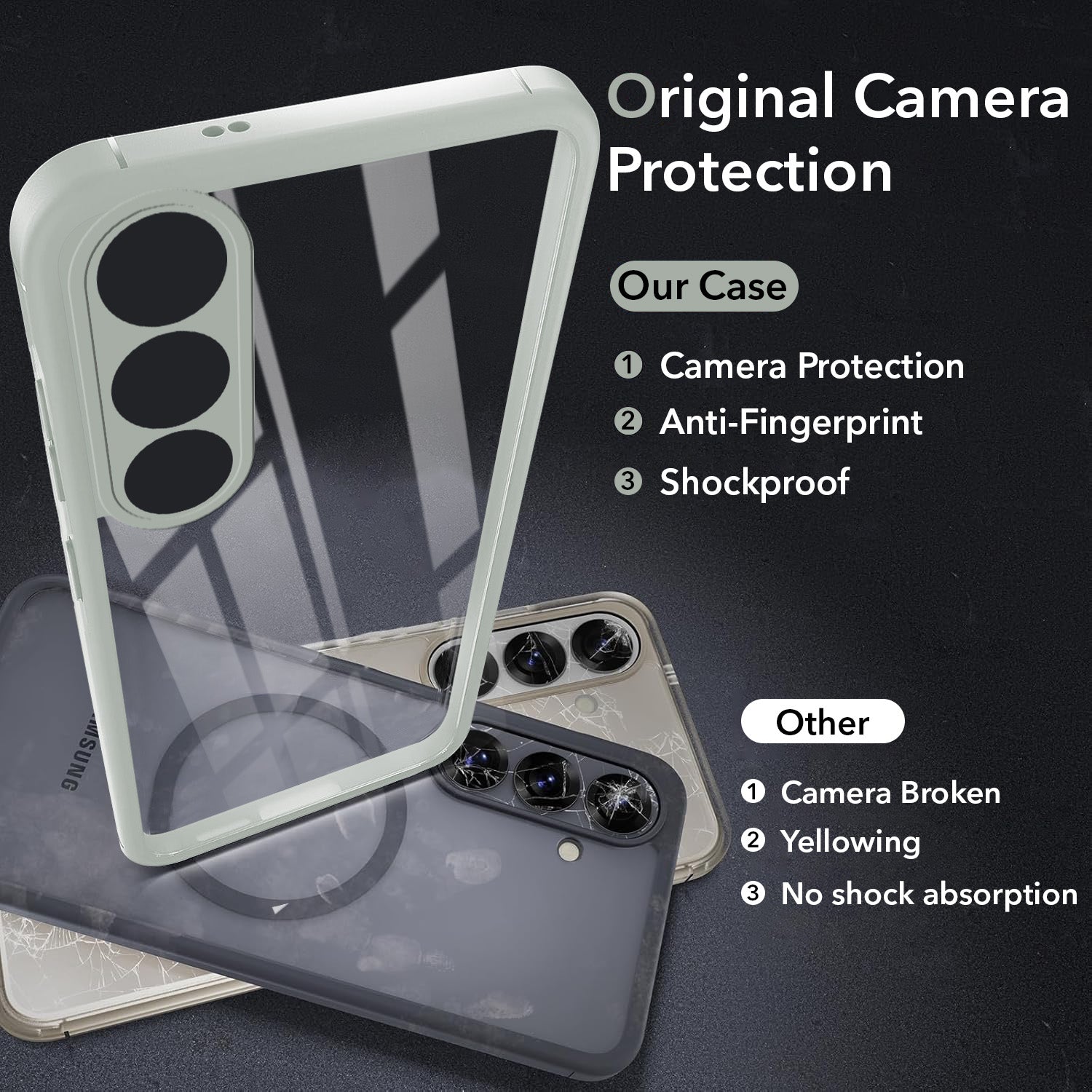 For Vivo V70 FE 5G Back Cover Case Ultra-Hybrid (Lifetime Anti Yellow | Anti Scratch | Crystal Clear Shockproof)