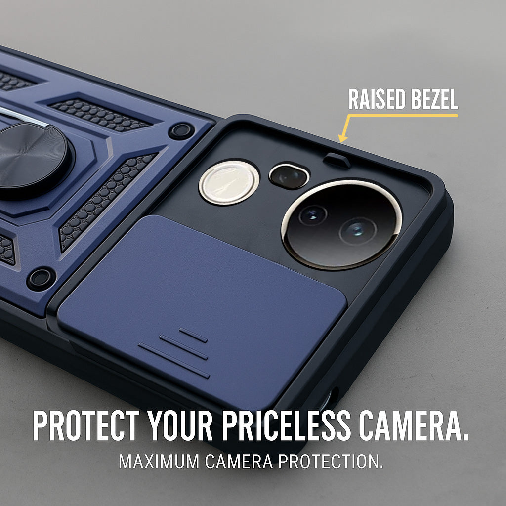 For Vivo T4 Ultra Back Cover Case (Hybrid Dual Armor Polycarbonate)