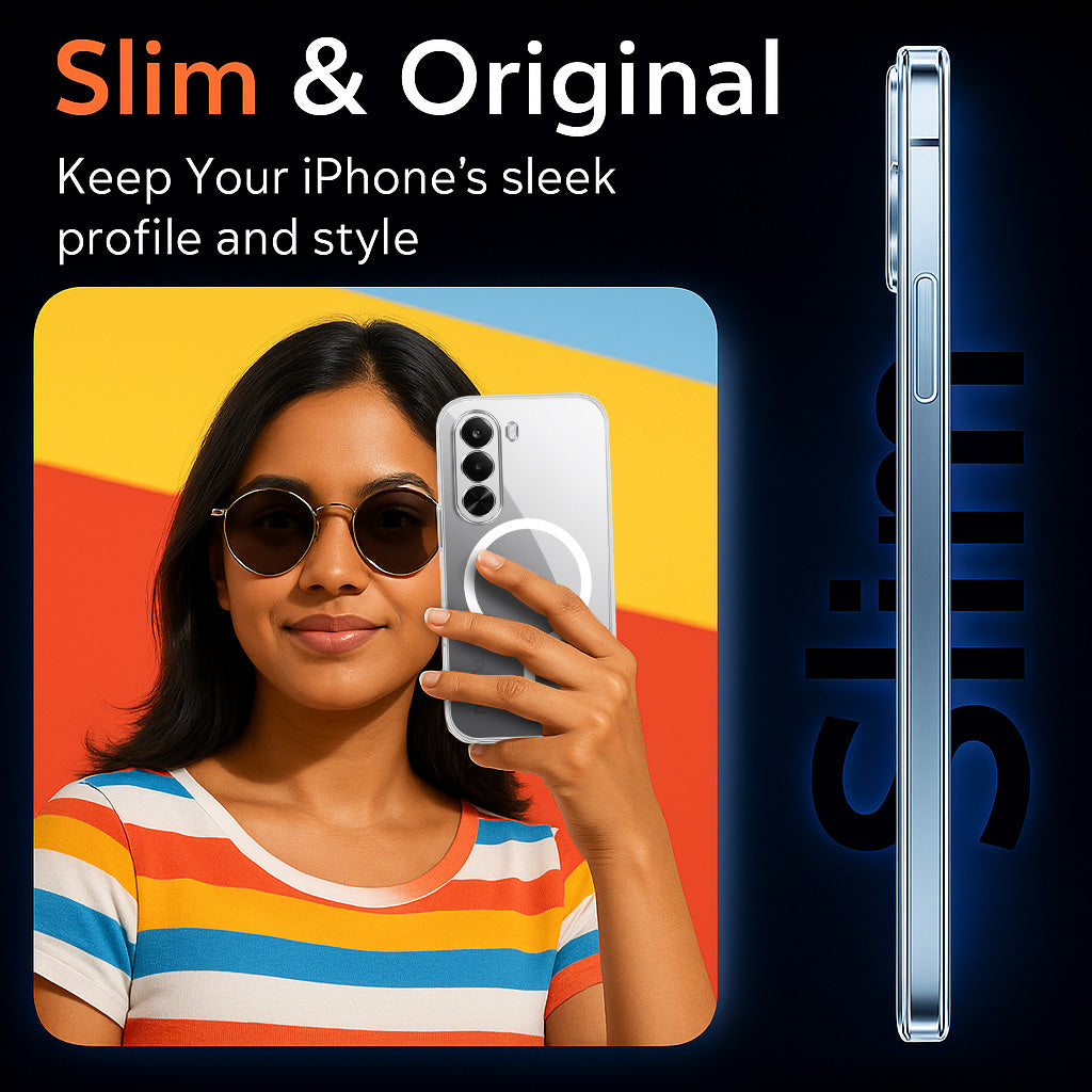 For Realme P4x Back Cover Case Lifetime Anti-Yellow MagSafe Compatible Clear (Sleek Hard Crystal | Shockproof and Camera Protection)