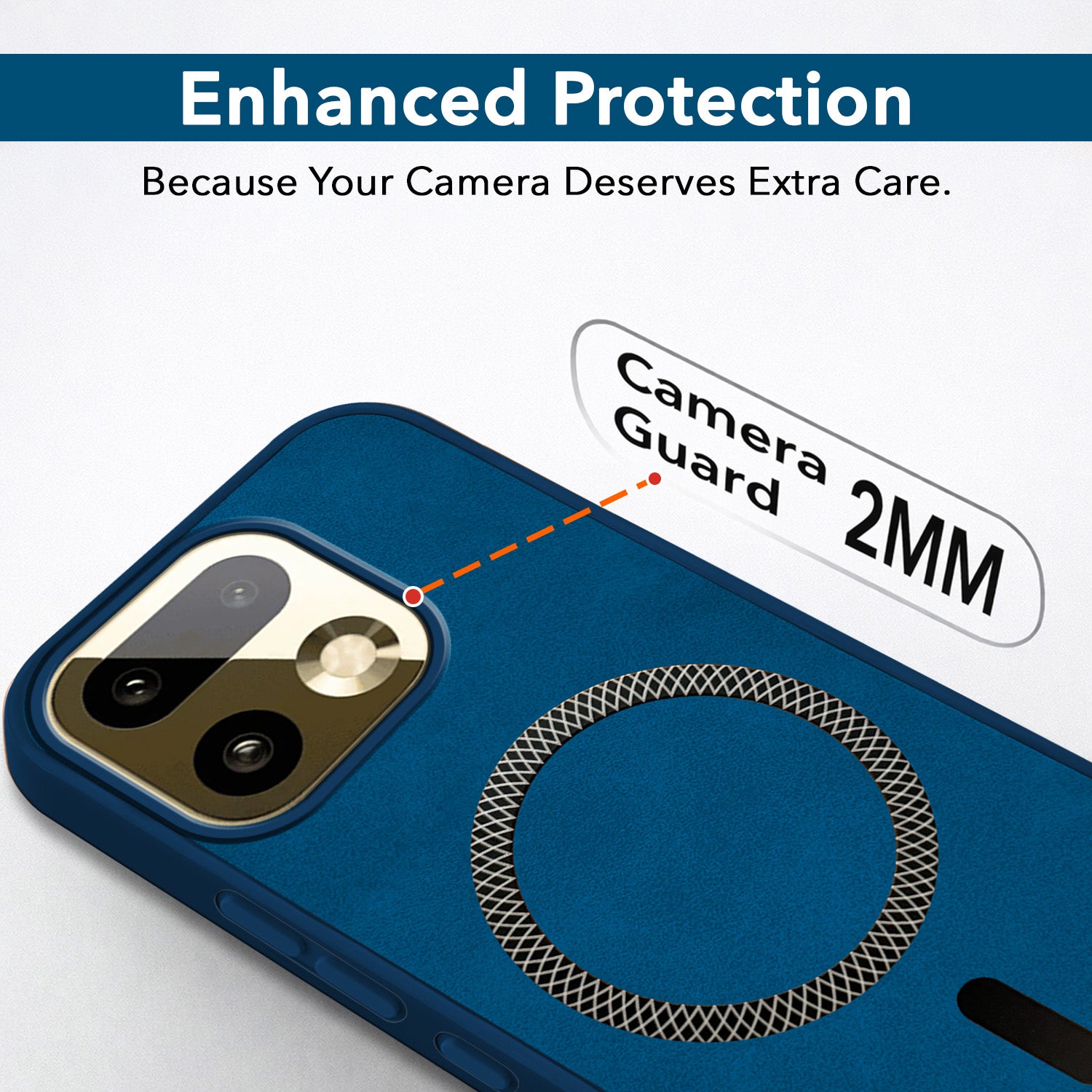 For Realme 16 Pro Plus 5G Back Cover Case Leather Finish (MagSafe Compatible Wireless Charging | Soft Touch | Camera Bump Protection)