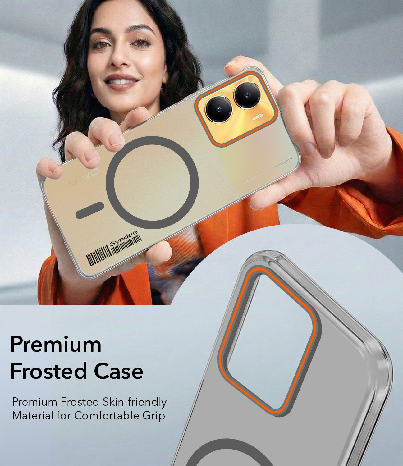 For Vivo Y56 5G Back Cover Case (Soft Touch | Camera Bump Protection | MagSafe Compatible | Matte Finish)
