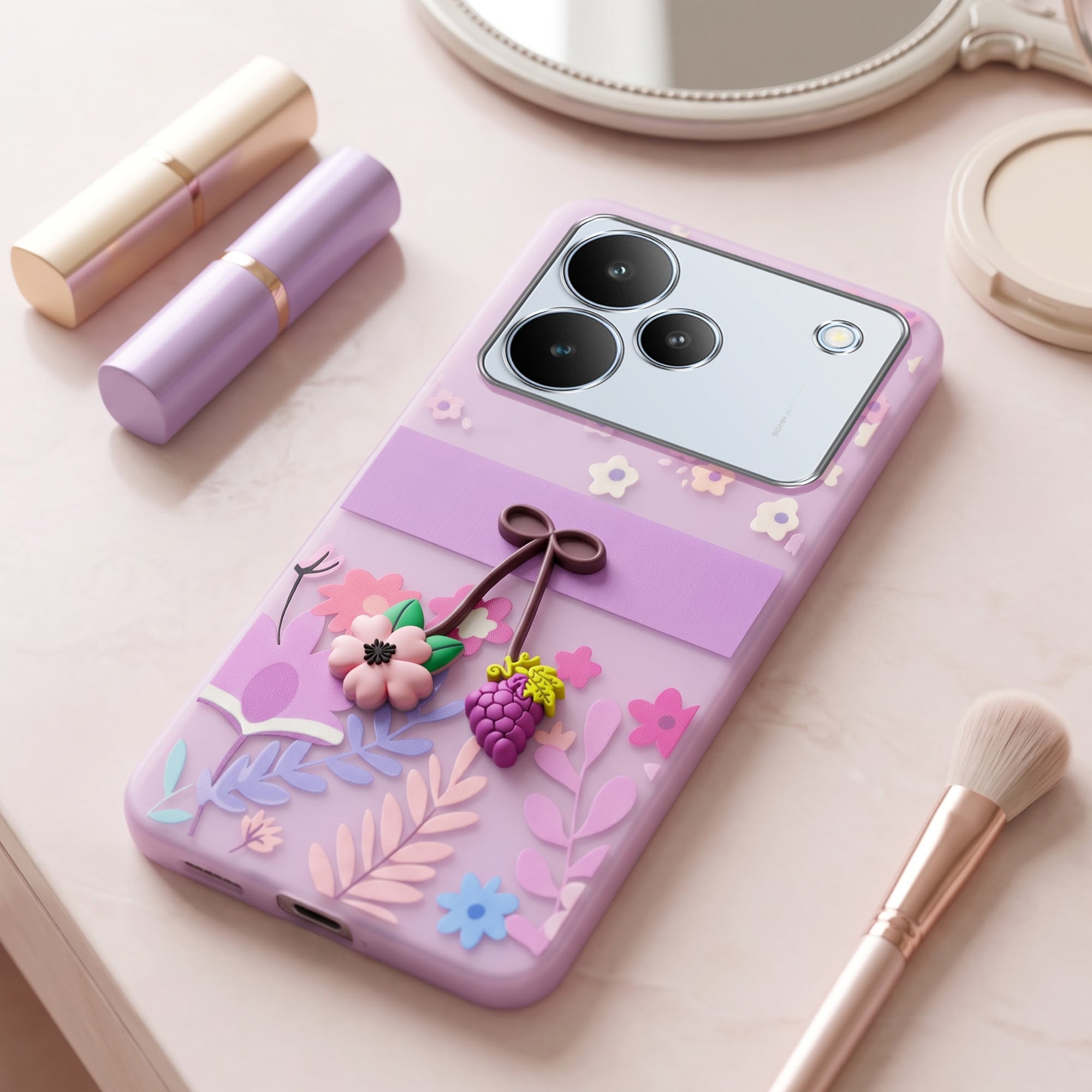 For Realme P4 Back Cover Case (3D Cute Cartoons | Hard Back Side Soft | Matte Premium Finish | HD Printing)