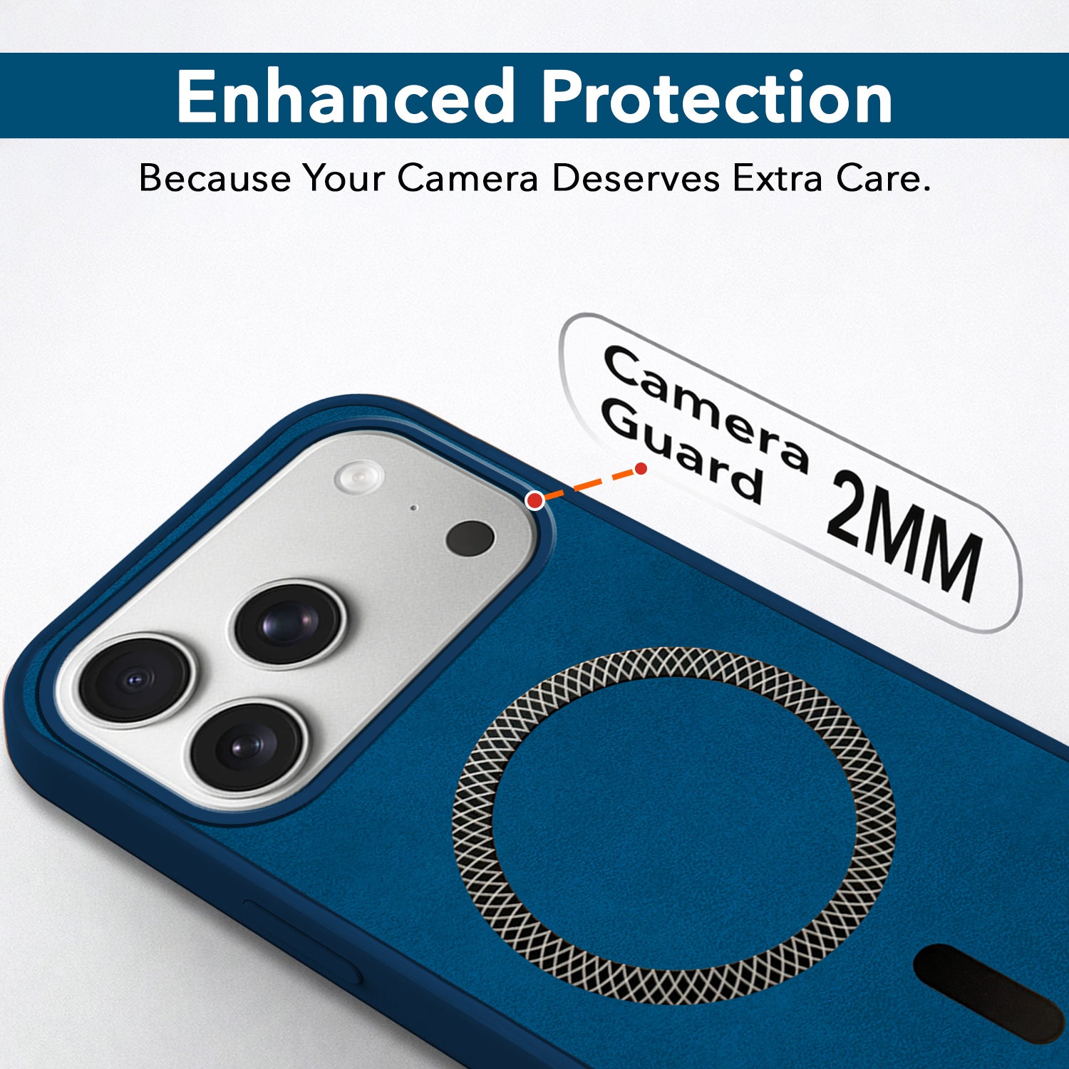 For Apple iPhone 17 Pro Back Cover Case Leather Finish (MagSafe Compatible Wireless Charging | Soft Touch | Camera Bump Protection)