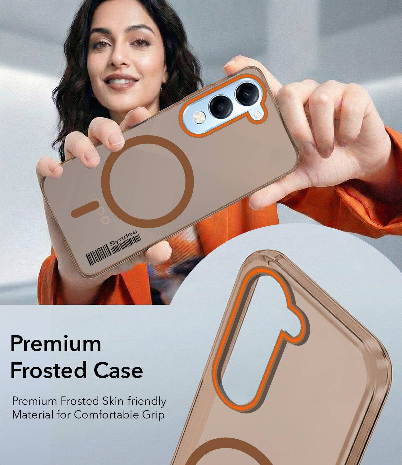 For Vivo iQOO Z10 Lite Back Cover Case (Soft Touch | Camera Bump Protection | MagSafe Compatible | Matte Finish)