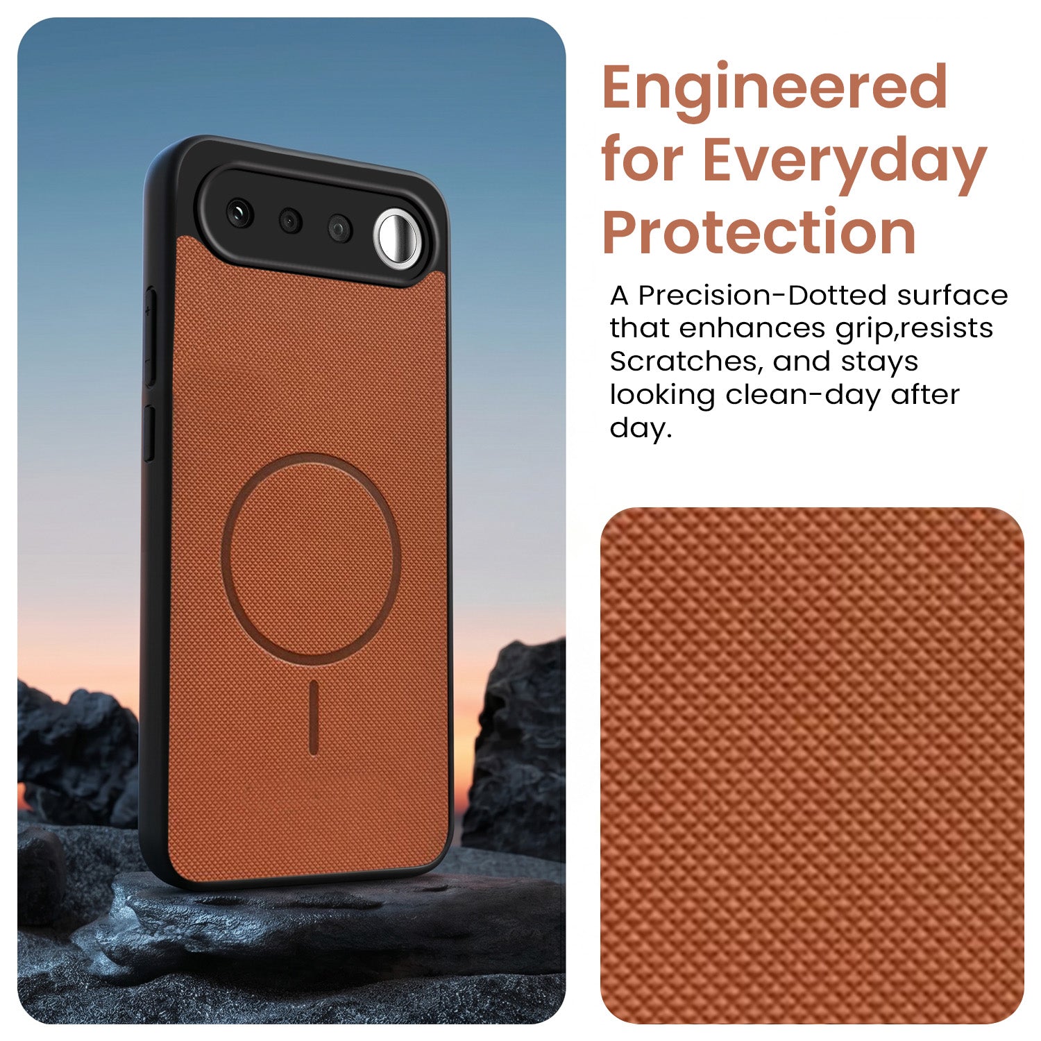 For Realme 16  Back Cover Case PU Leather (Texture Grip Design | Professional Minimalist | Camera Protection | Soft and Flexible)