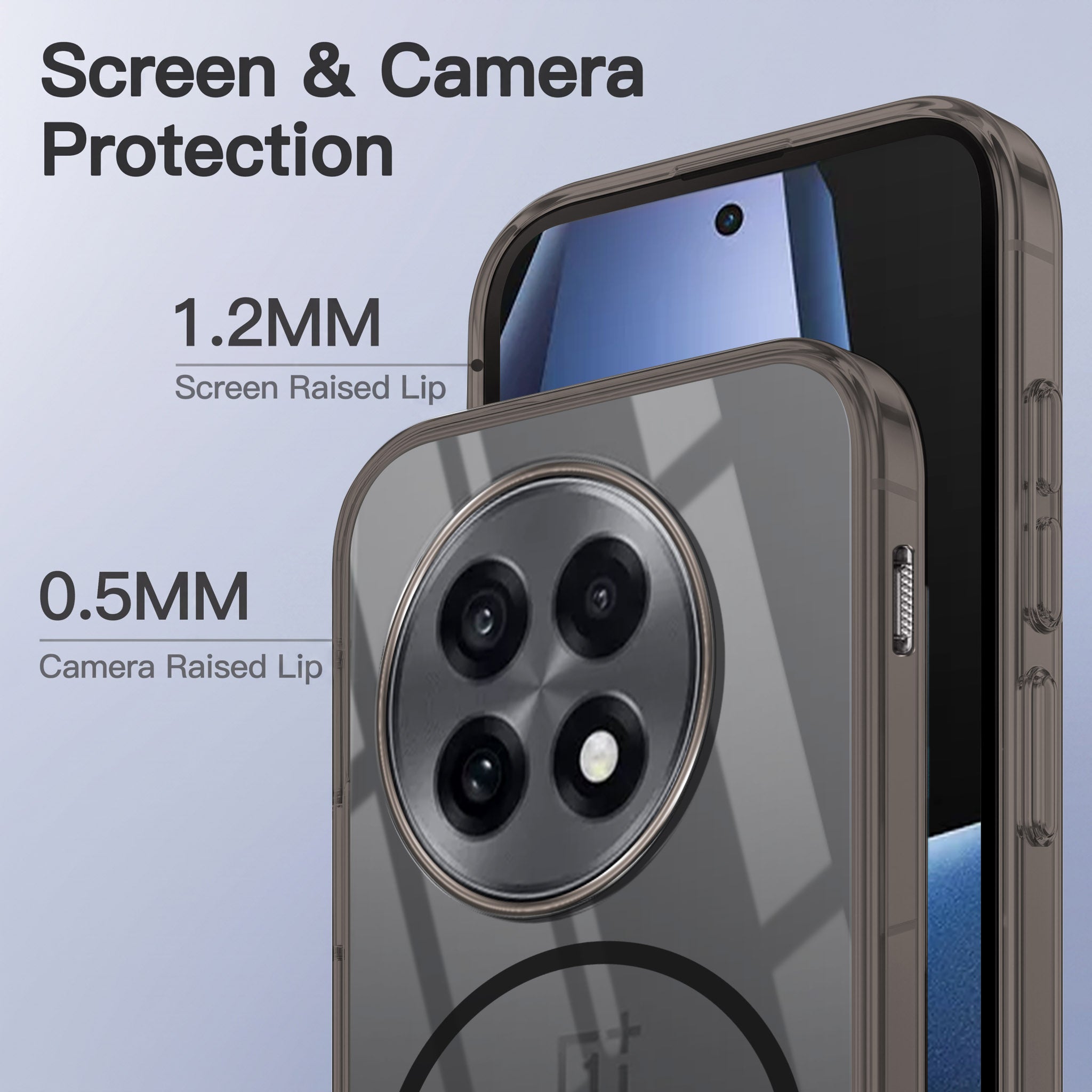 For OnePlus 13R 5G Back Case Cover Crystal Anti Yellow (Unbreakable PC | MagSafe Wireless Charging Support |Camera Protection Bump)