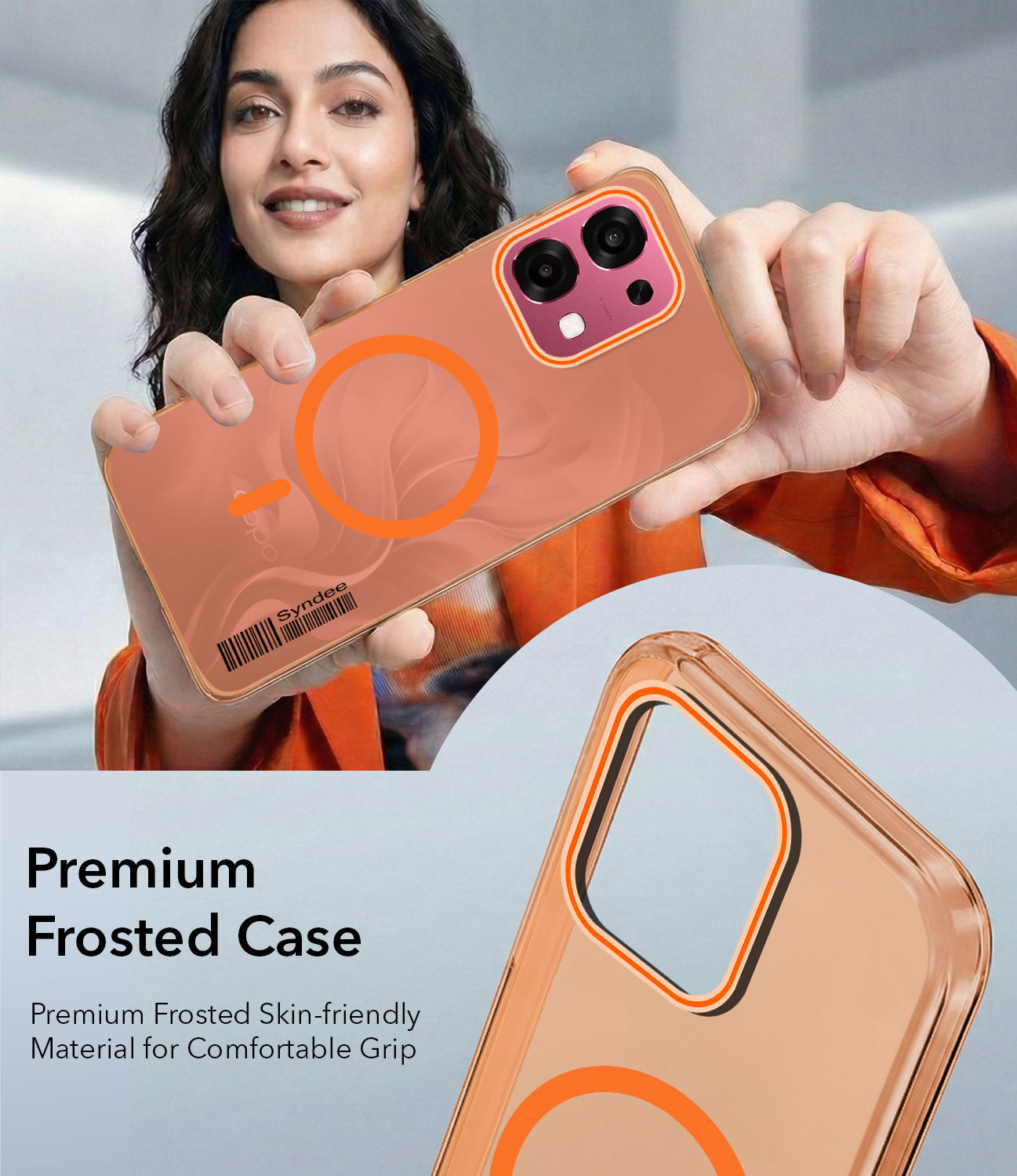 For Oppo F31 5G | Oppo F33 5G Back Cover Case (Soft Touch | Camera Bump Protection | MagSafe Compatible | Matte Finish)