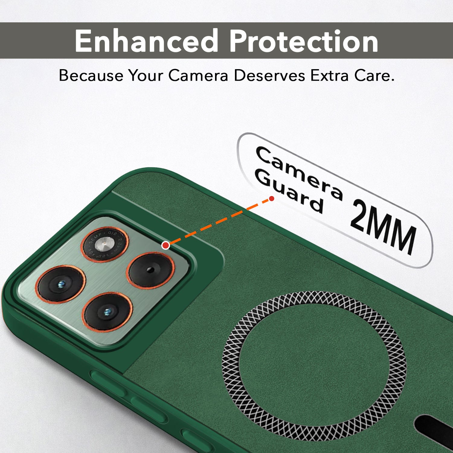 For Motorola Moto Edge 70 Back Case Cove Leather Finish (MagSafe Compatible Wireless Charging | Soft Touch | Camera Bump Protection)