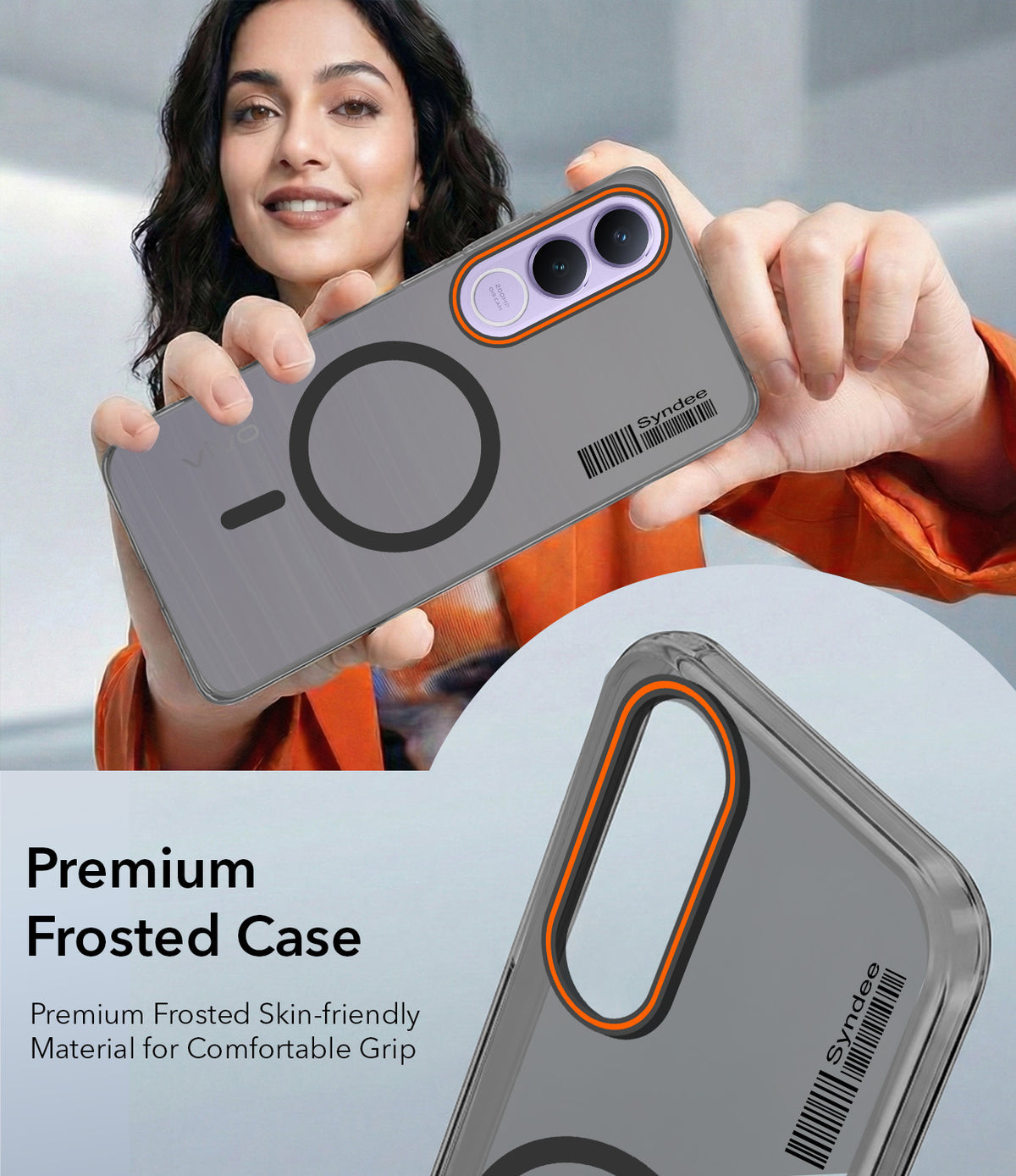 For Vivo V70 FE 5G Back Cover Case (Soft Touch | Camera Bump Protection | MagSafe Compatible | Matte Finish)