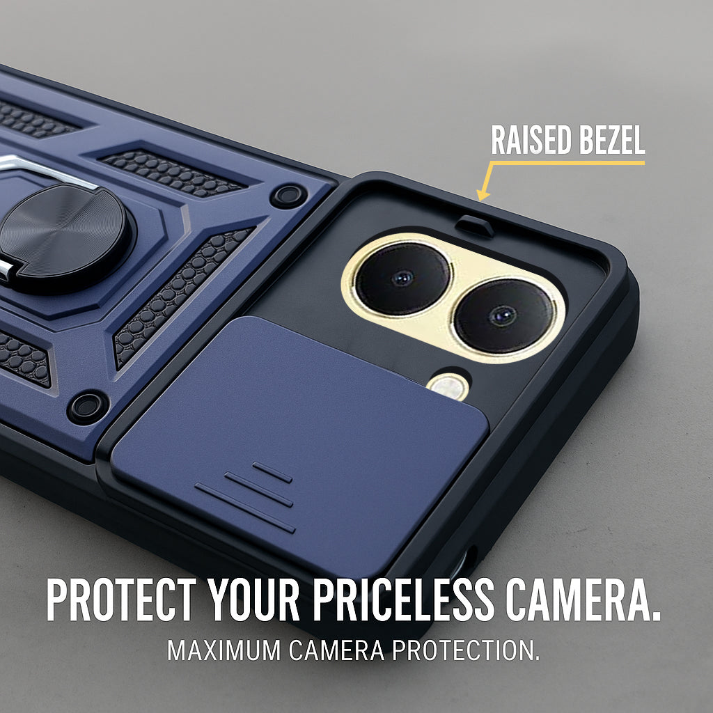 For Vivo Y36 Back Cover Case (Hybrid Dual Armor Polycarbonate)