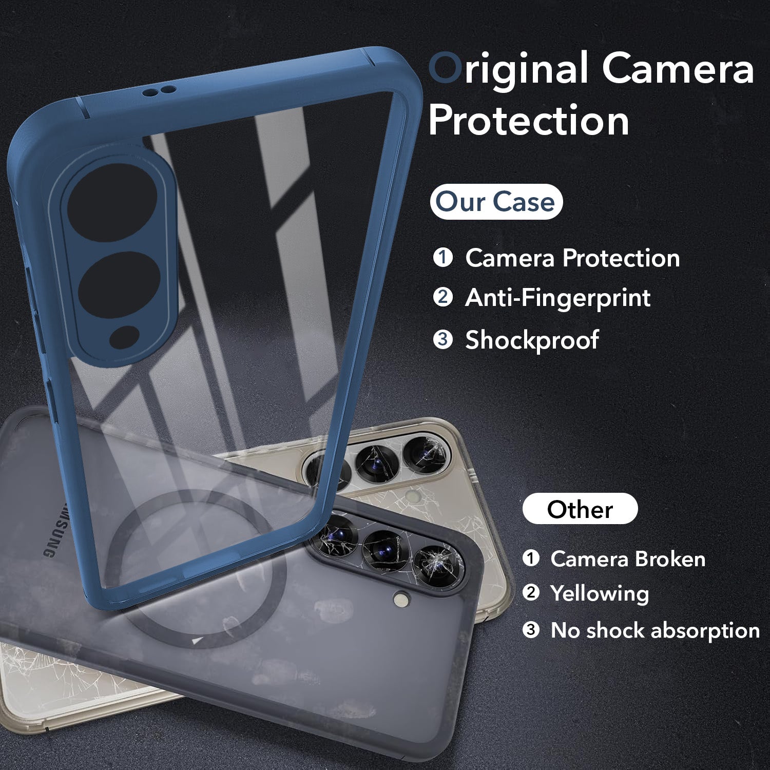 For Samsung Galaxy S25 Edge Back Cover Case Ultra-Hybrid (Lifetime Anti Yellow | Anti Scratch | Crystal Clear Shockproof)